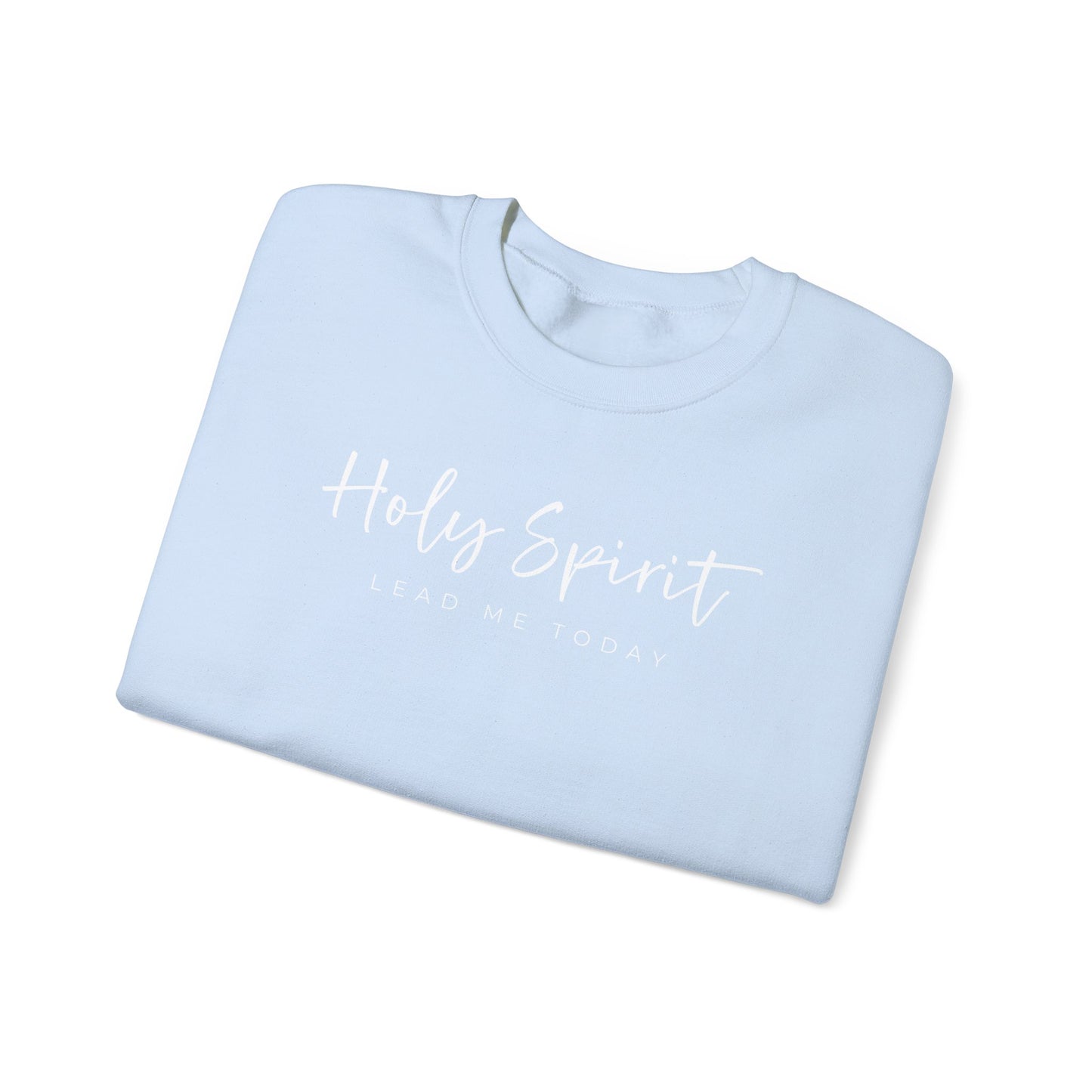 Gildan Comfortable Unisex Crewneck Sweatshirt - "Holy Spirit Lead Me Today" - Faithful Gift, Cozy Wear, Inspirational Apparel, Spiritual [...]