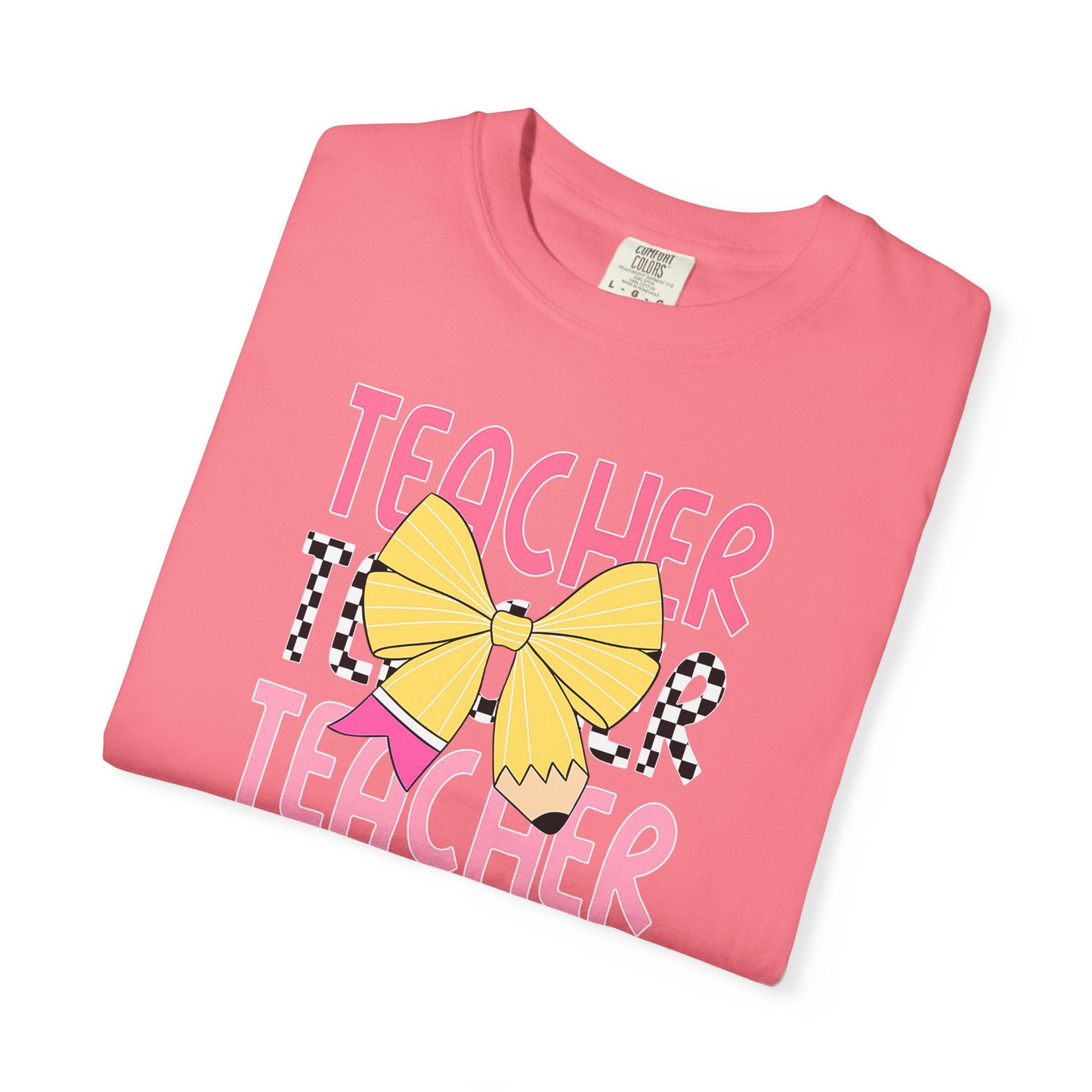 Comfort Colors Teacher  T-Shirt, Gift for Educators, Unisex Garment-Dyed Tee, Back to School Shirt, Fun Teacher Apparel