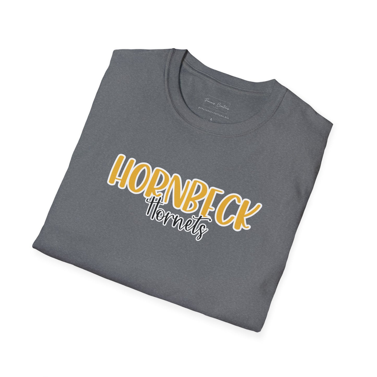 Gildan Hornbeck Hornets Style 2 Unisex Softstyle T-Shirt, Cute Graphic Tee, Team Spirit Shirt, Casual Wear, Gift for Fans