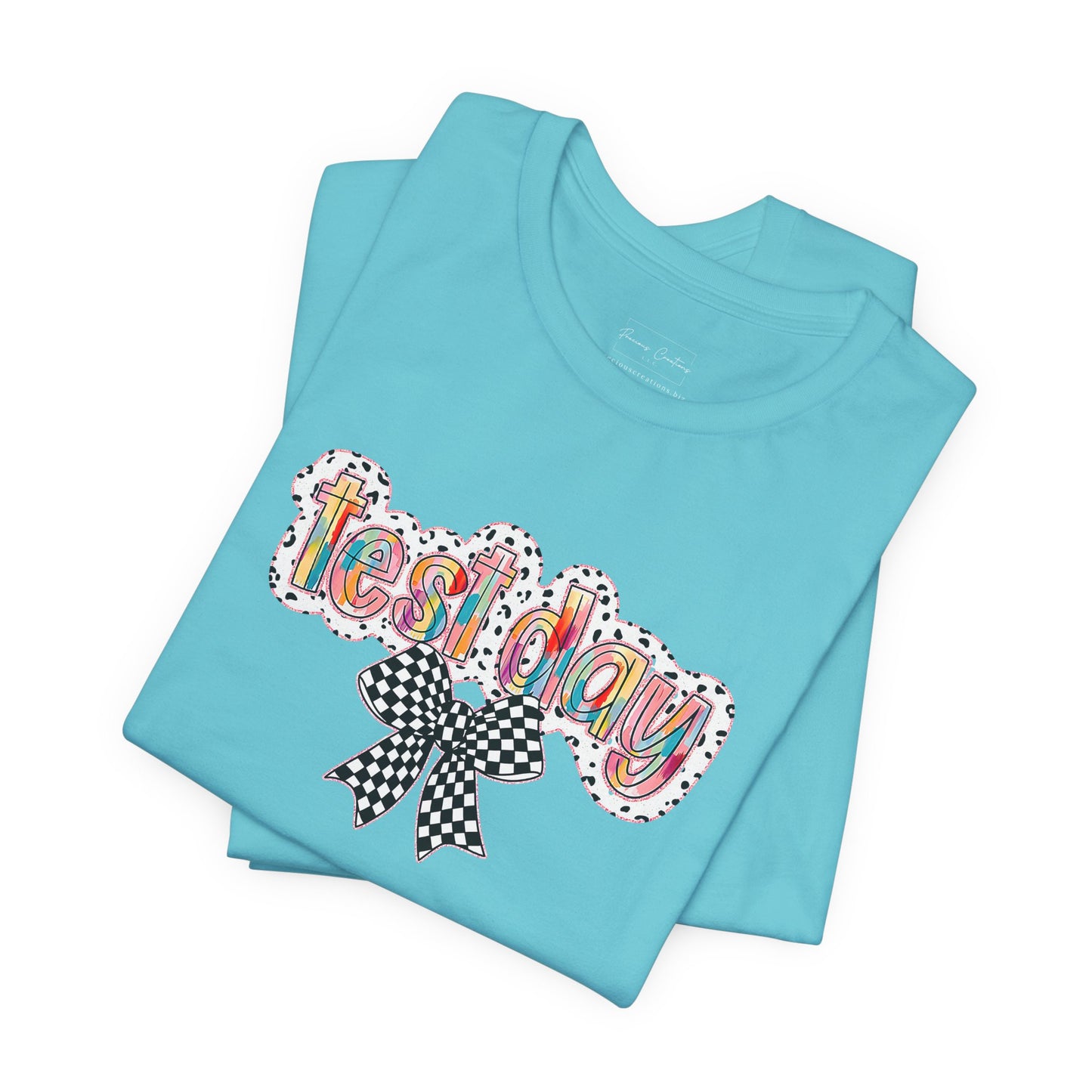 Bella + Canvas Test Day Short Sleeve Tee, Fun Gift, Party Attire, Unisex Shirt, Casual Wear, Summer Style