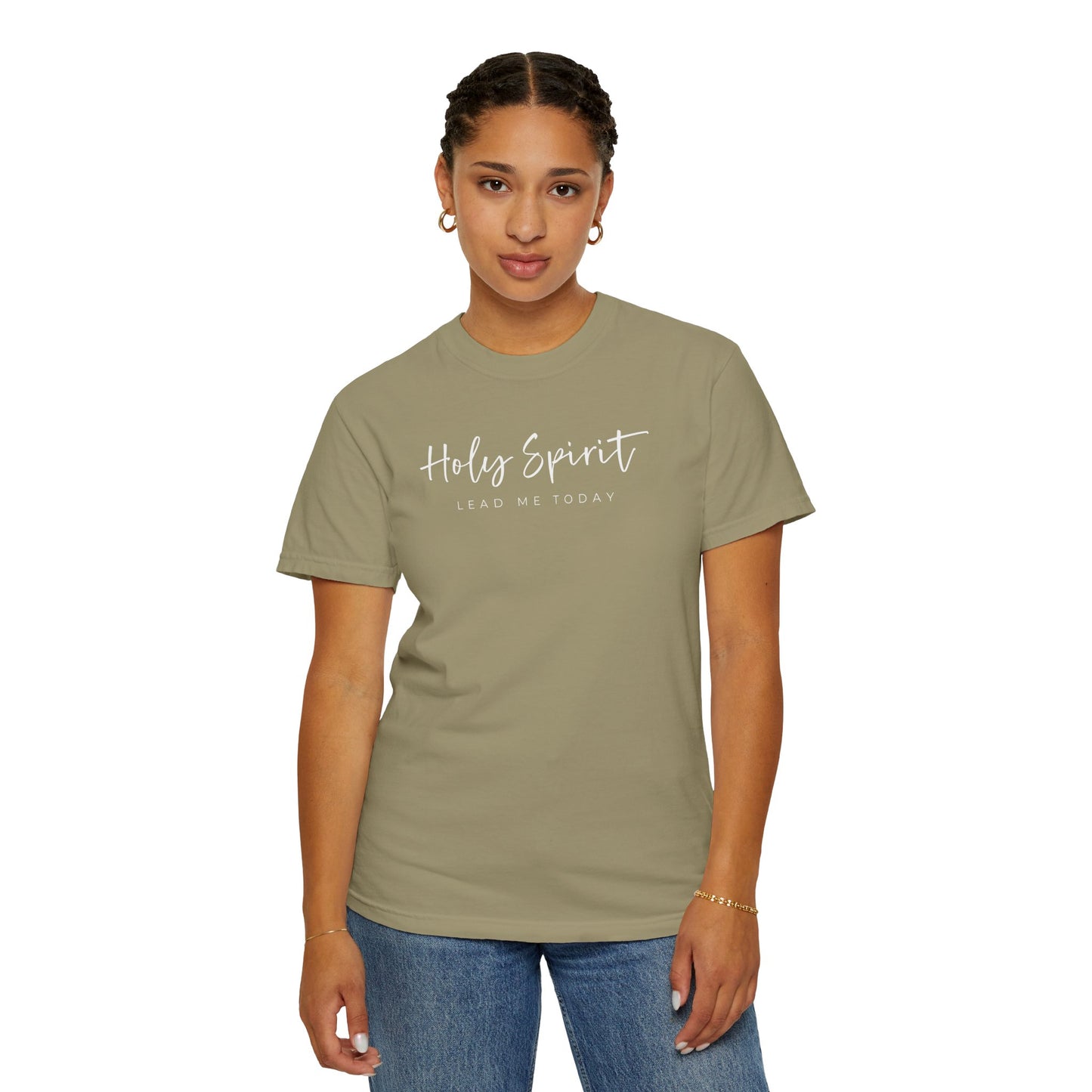 Comfort Colors Holy Spirit Unisex Garment-Dyed T-Shirt - Faith-Based Apparel for Everyday Wear, Spiritual Gift, Christian Tee, Inspirational Clothing