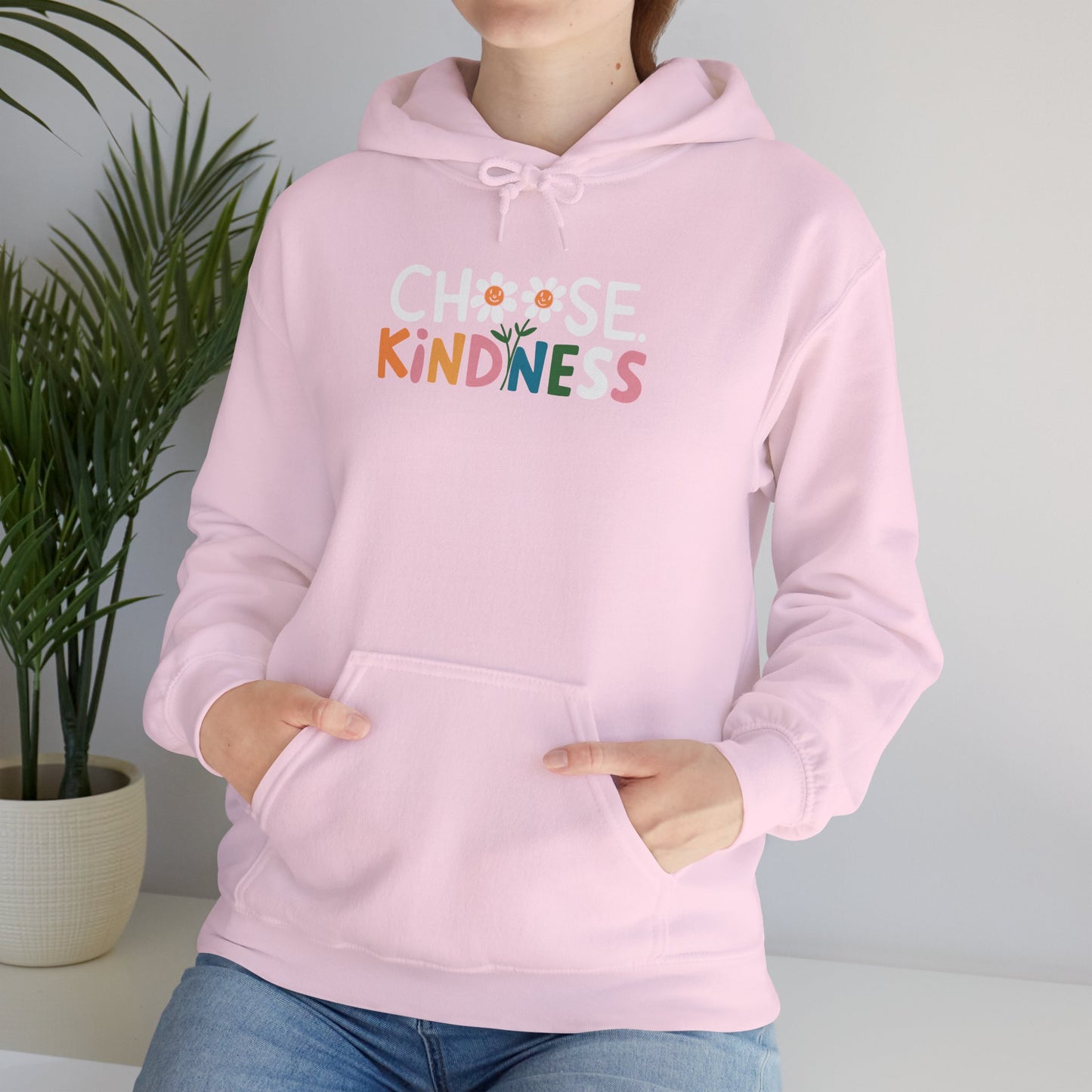 Gildan Choose Kindness Hoodie, Comfortable Sweatshirt, Gift for Friends, Inspirational Apparel, Cozy Layering