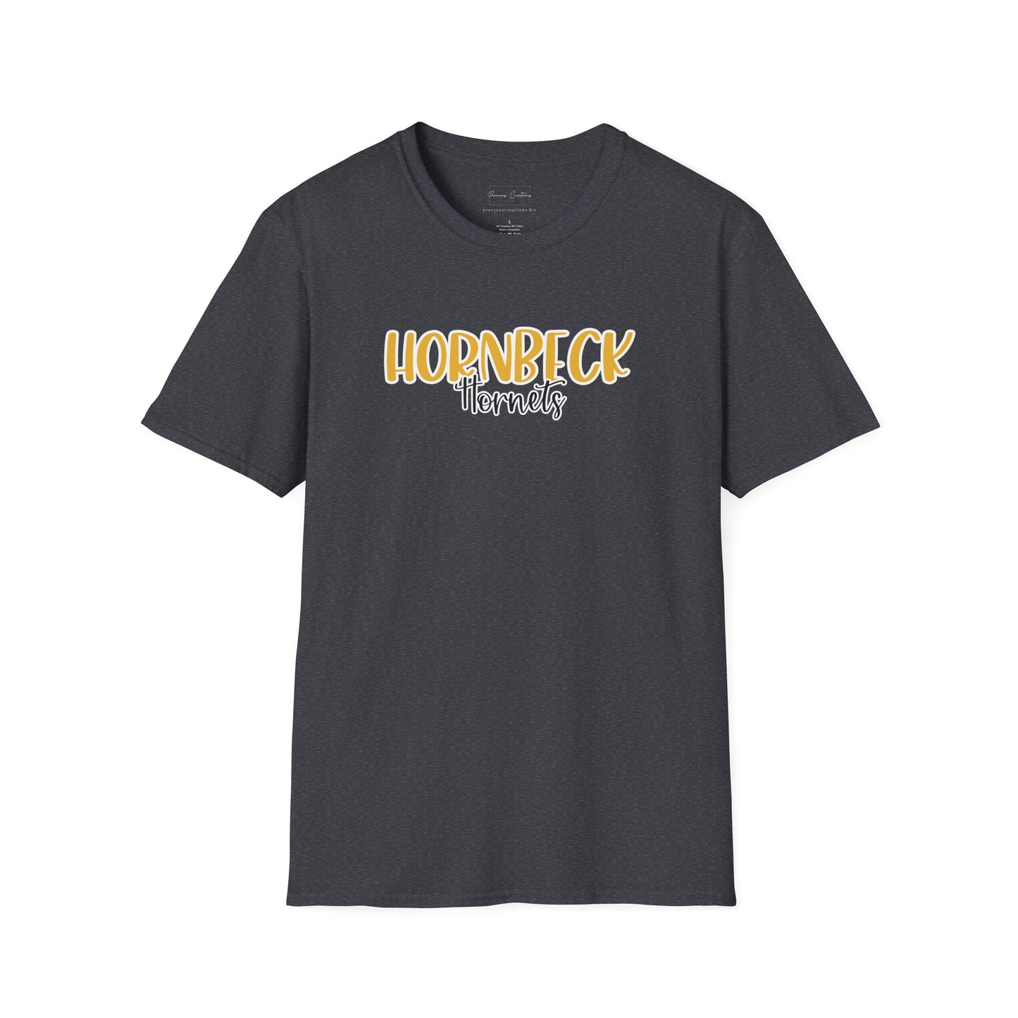 Gildan Hornbeck Hornets Style 2 Unisex Softstyle T-Shirt, Cute Graphic Tee, Team Spirit Shirt, Casual Wear, Gift for Fans