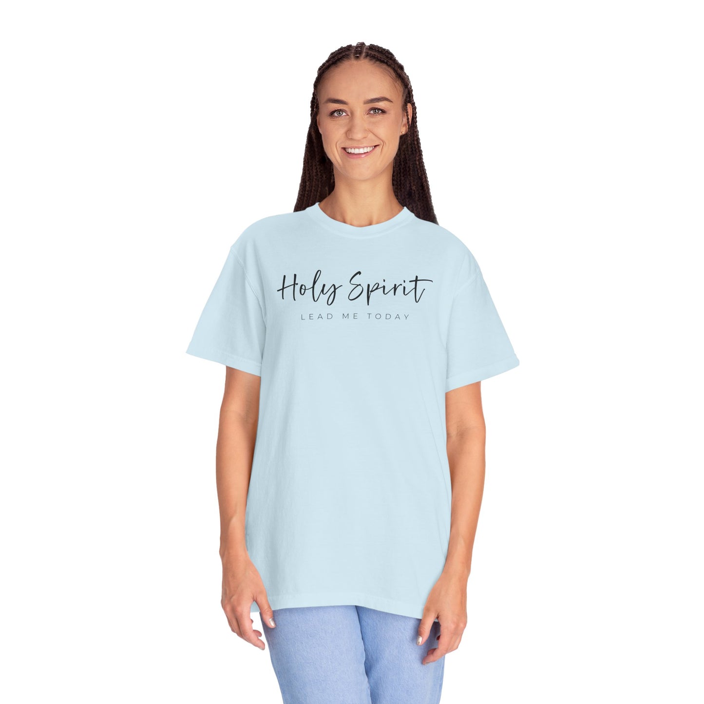 Comfort Colors Holy Spirit Unisex Garment-Dyed T-Shirt - Faith-Based Apparel for Everyday Wear, Spiritual Gift, Christian Tee, Inspirational Clothing
