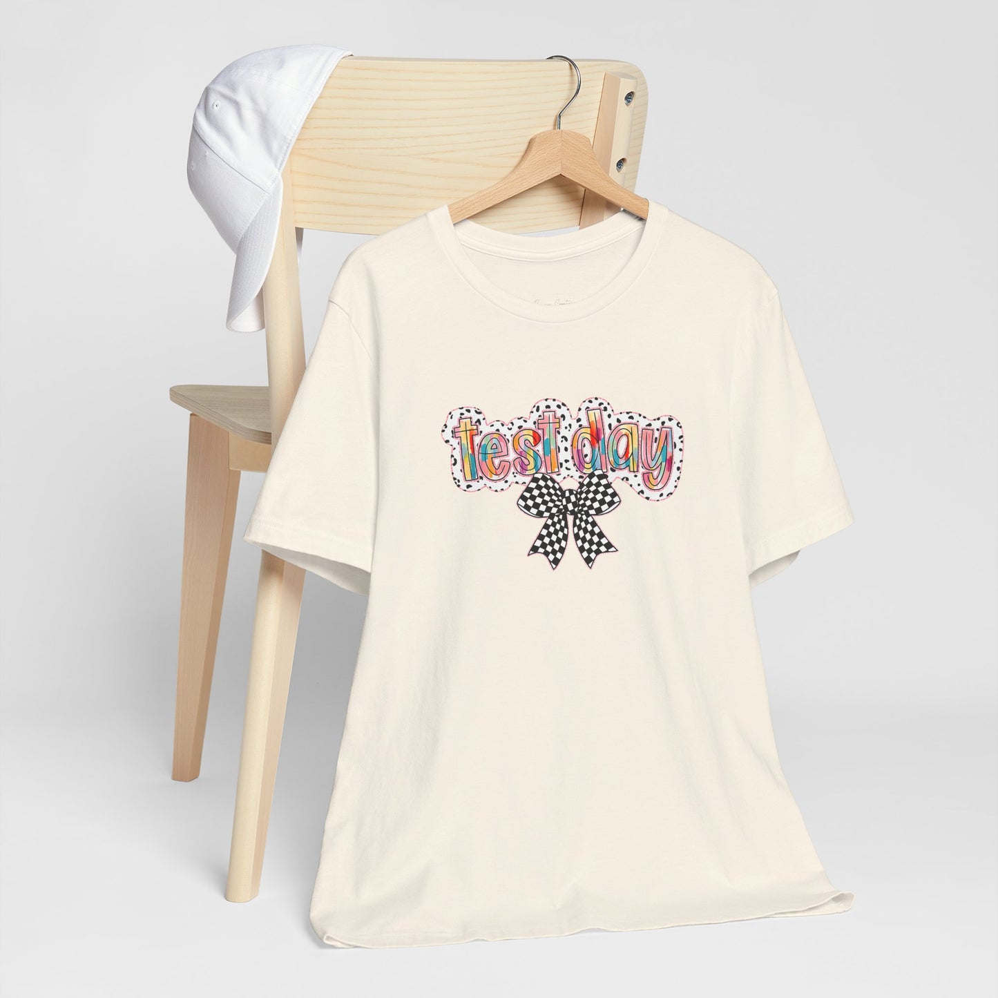 Bella + Canvas Test Day Short Sleeve Tee, Fun Gift, Party Attire, Unisex Shirt, Casual Wear, Summer Style