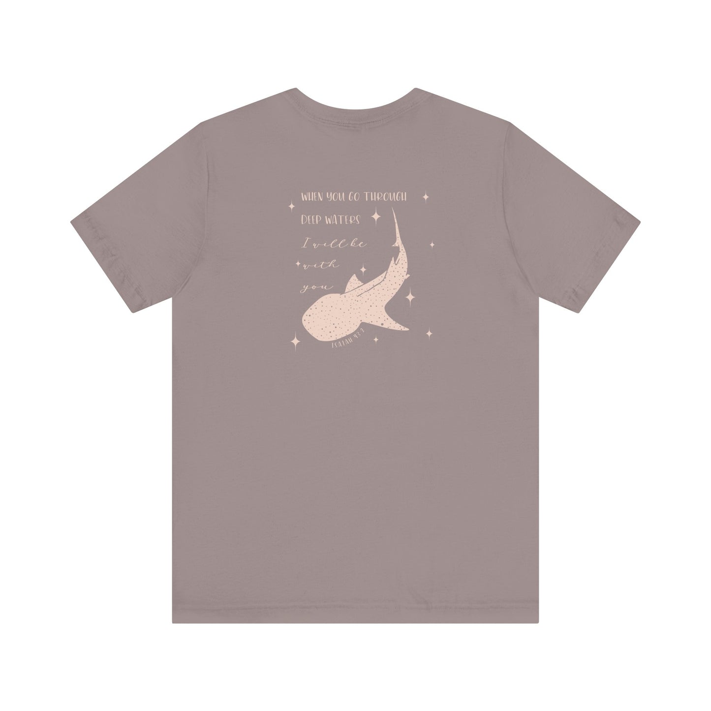 Gordy Fundraiser - Bella + Canvas Isaiah 43:2 Unisex Tee, Inspirational Quote, Casual Wear, Gift for Nature Lovers, Eco-Friendly, Everyday Comfort