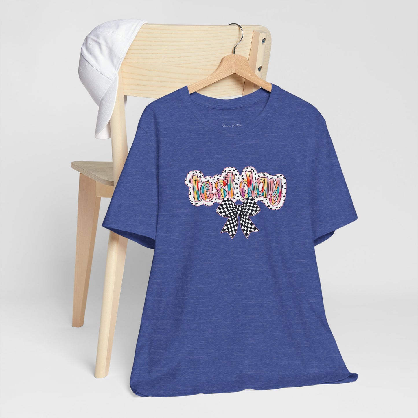 Bella + Canvas Test Day Short Sleeve Tee, Fun Gift, Party Attire, Unisex Shirt, Casual Wear, Summer Style