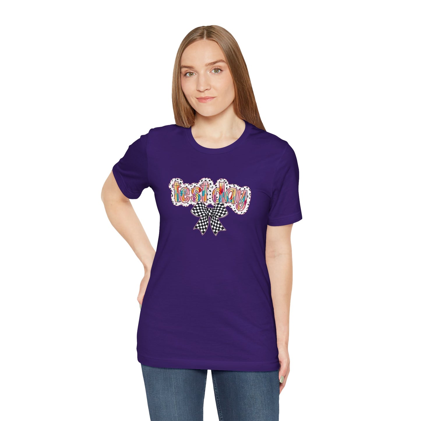 Bella + Canvas Test Day Short Sleeve Tee, Fun Gift, Party Attire, Unisex Shirt, Casual Wear, Summer Style