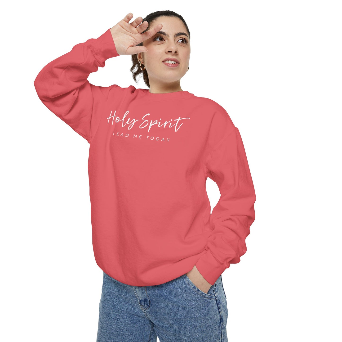 Comfort Colors Holy Spirit Sweatshirt, Spiritual Clothing, Faith-Based Apparel, Cozy Gift for Believers, Comfortable Everyday Wear