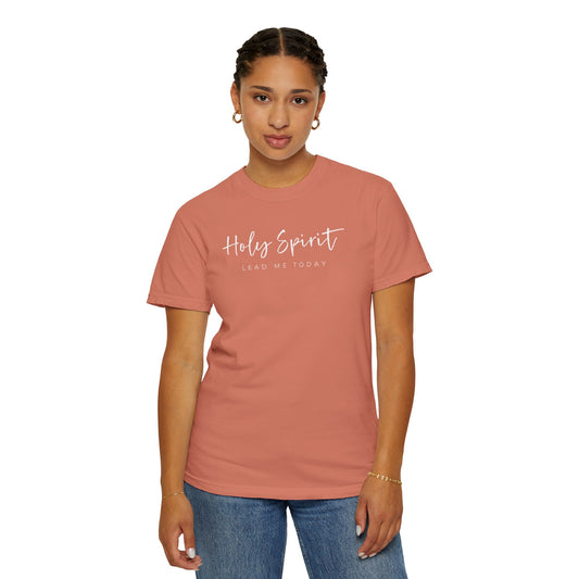 Comfort Colors Holy Spirit Unisex Garment-Dyed T-Shirt - Faith-Based Apparel for Everyday Wear, Spiritual Gift, Christian Tee, Inspirational Clothing