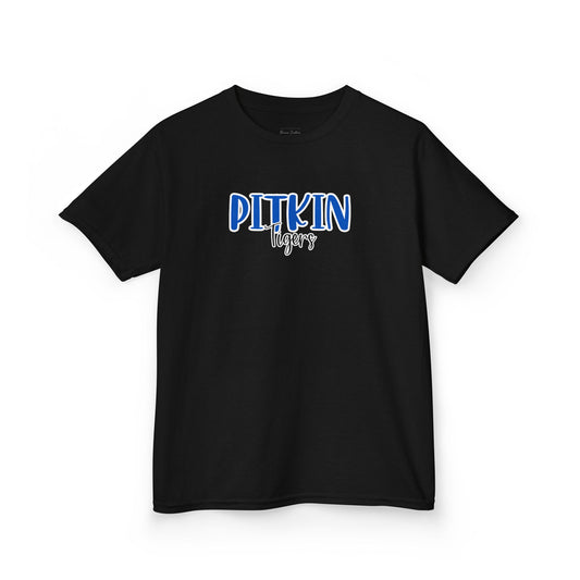Gildan Kids Heavy Cotton Tee with Pitkin Tigers Style 2 Design, Cute Children's T-Shirt, School Spirit Apparel, Gift for Young Fans, Sporty Kids Wear