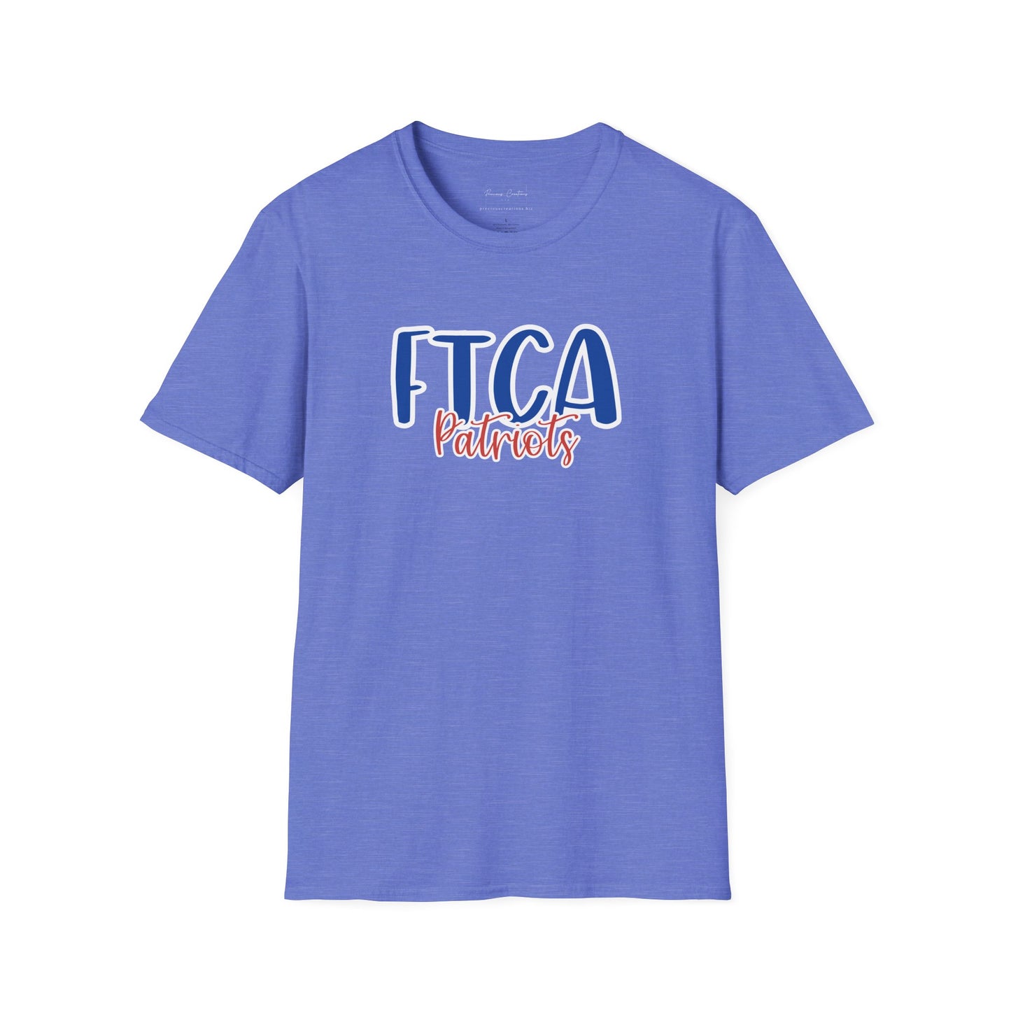 Gildan Faith Training Christian Academy Patriots Style 2 Unisex Softstyle T-Shirt, Cute Graphic Tee, Team Spirit Shirt, Casual Wear, Gift for Fans