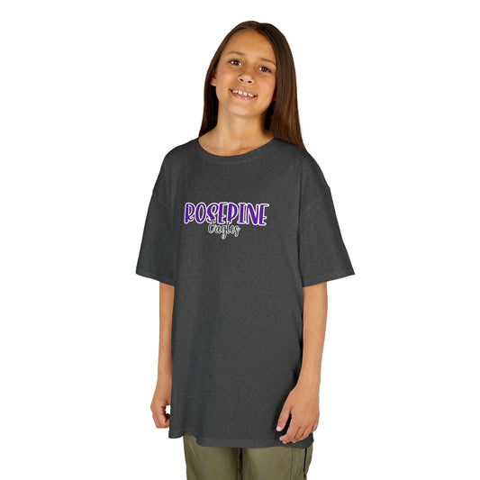 Gildan Kids Heavy Cotton Tee with Rosepine Eagles Style 2 Design, Cute Children's T-Shirt, School Spirit Apparel, Gift for Young Fans, Sporty Kids Wear