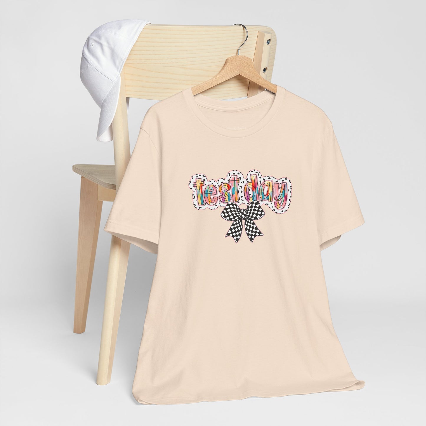 Bella + Canvas Test Day Short Sleeve Tee, Fun Gift, Party Attire, Unisex Shirt, Casual Wear, Summer Style