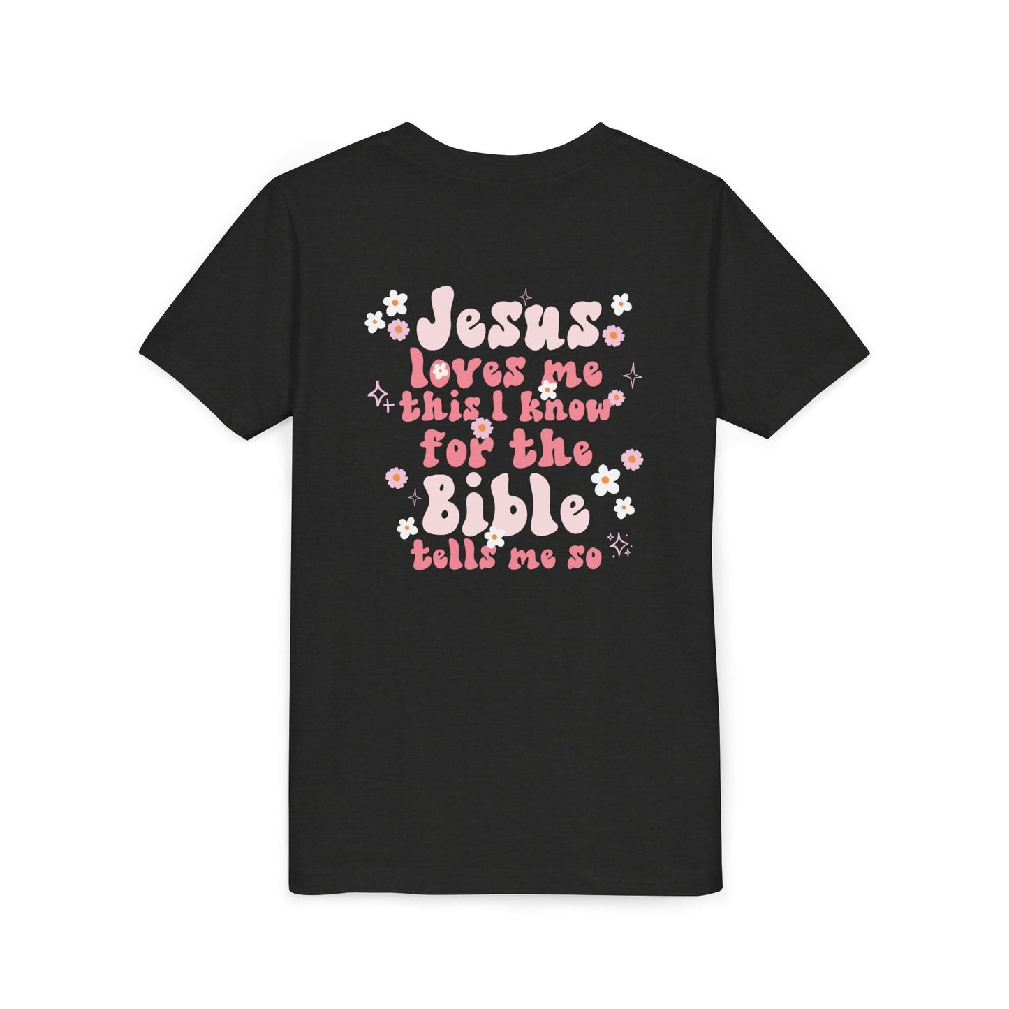 Bella + Canvas Jesus Loves Me Youth Tee - Cute Christian Shirt for Kids, Faith-Based Gift, Sunday School Outfit, Birthday Present, Casual Wear