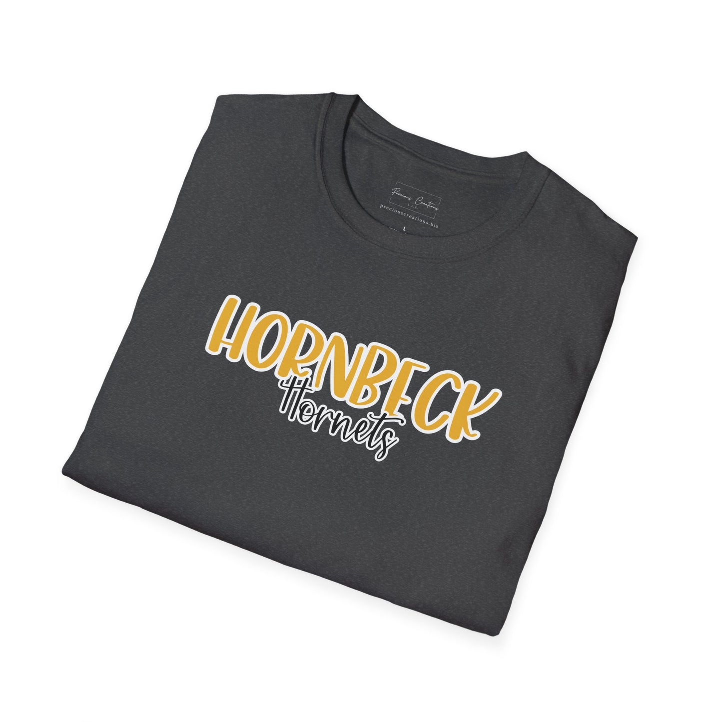 Gildan Hornbeck Hornets Style 2 Unisex Softstyle T-Shirt, Cute Graphic Tee, Team Spirit Shirt, Casual Wear, Gift for Fans