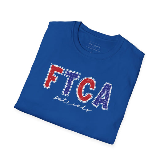 Gildan Faith Training Christian Academy Patriots Unisex Softstyle T-Shirt, Cute Graphic Tee, Team Spirit Shirt, Casual Wear, Gift for Fans