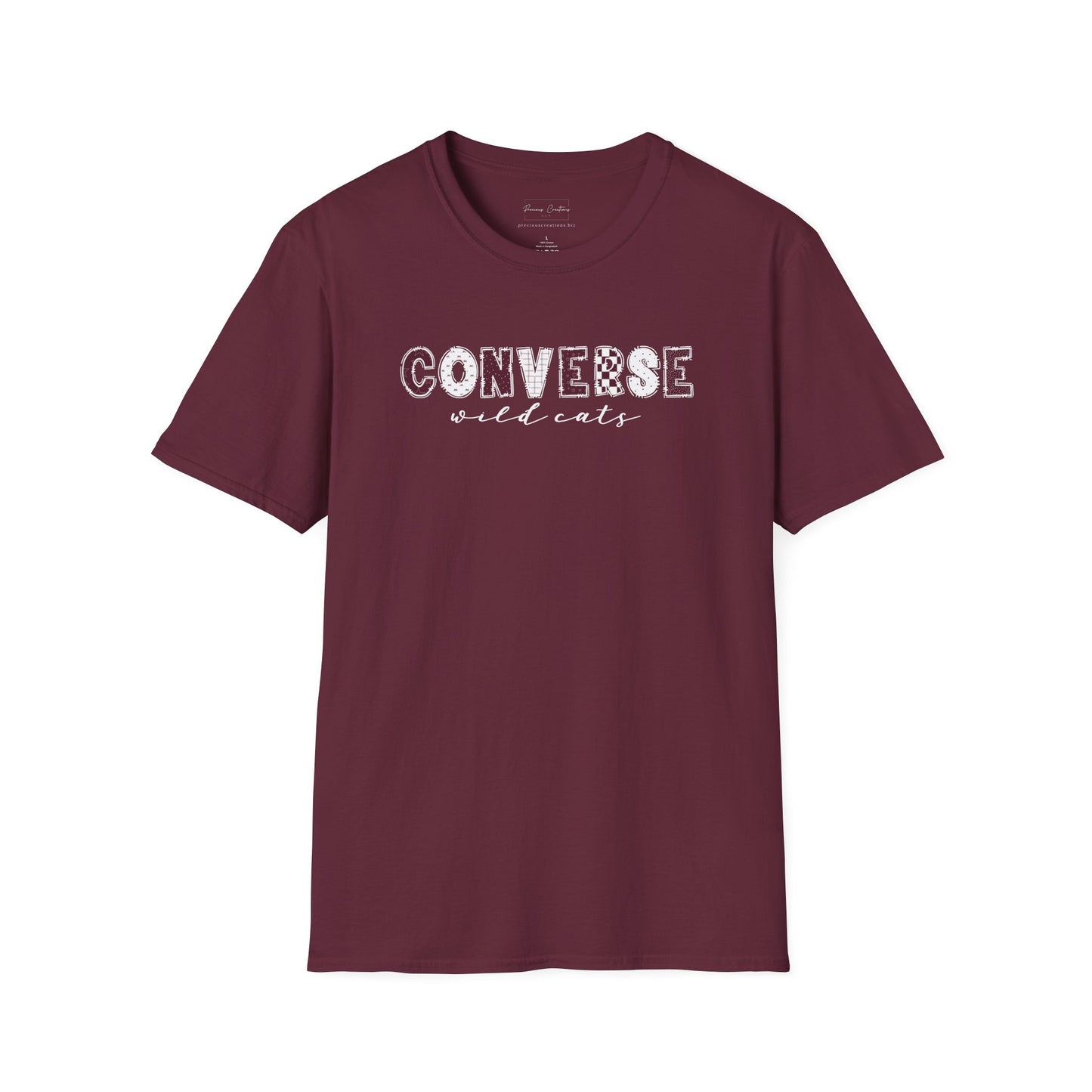 Gildan Converse Wildcats Unisex Softstyle T-Shirt, Cute Graphic Tee, Team Spirit Shirt, Casual Wear, Gift for Fans