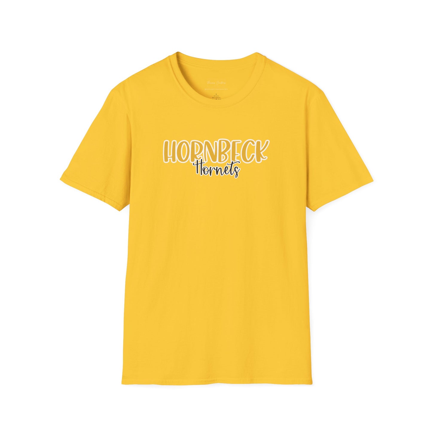 Gildan Hornbeck Hornets Style 2 Unisex Softstyle T-Shirt, Cute Graphic Tee, Team Spirit Shirt, Casual Wear, Gift for Fans