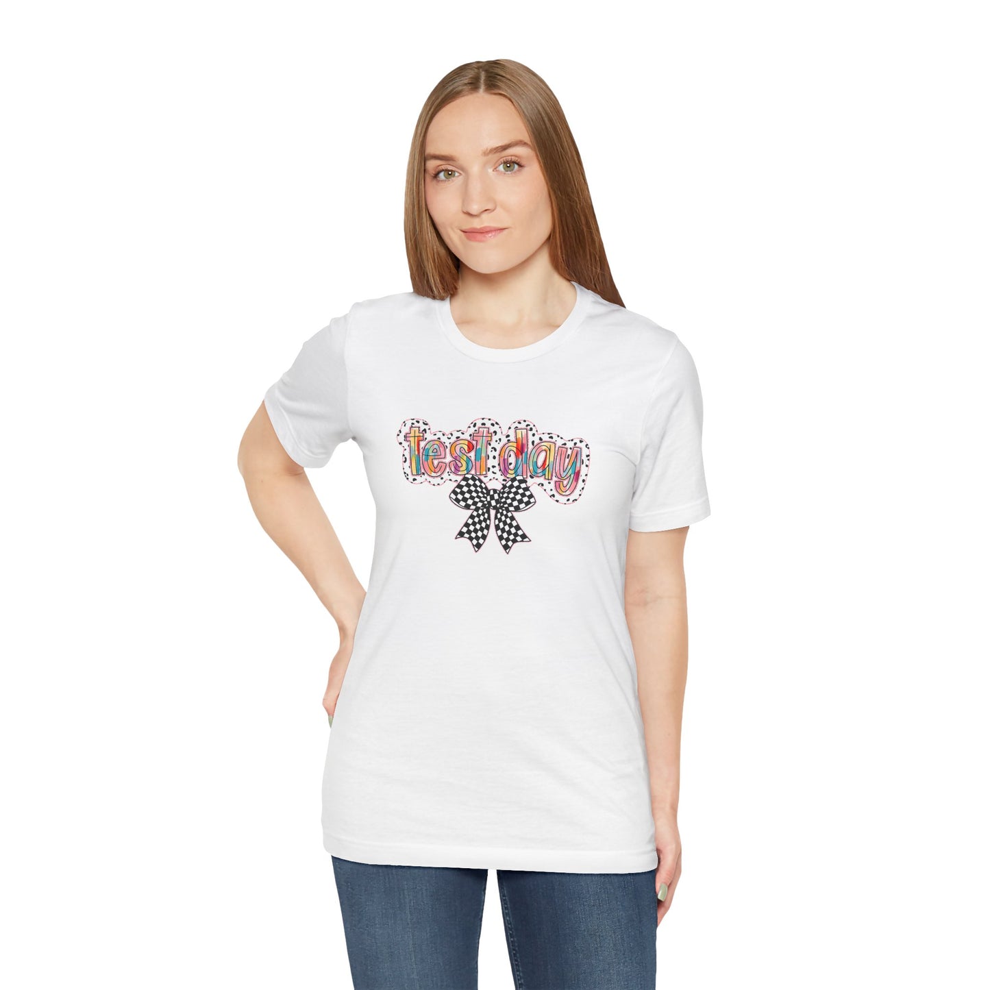 Bella + Canvas Test Day Short Sleeve Tee, Fun Gift, Party Attire, Unisex Shirt, Casual Wear, Summer Style