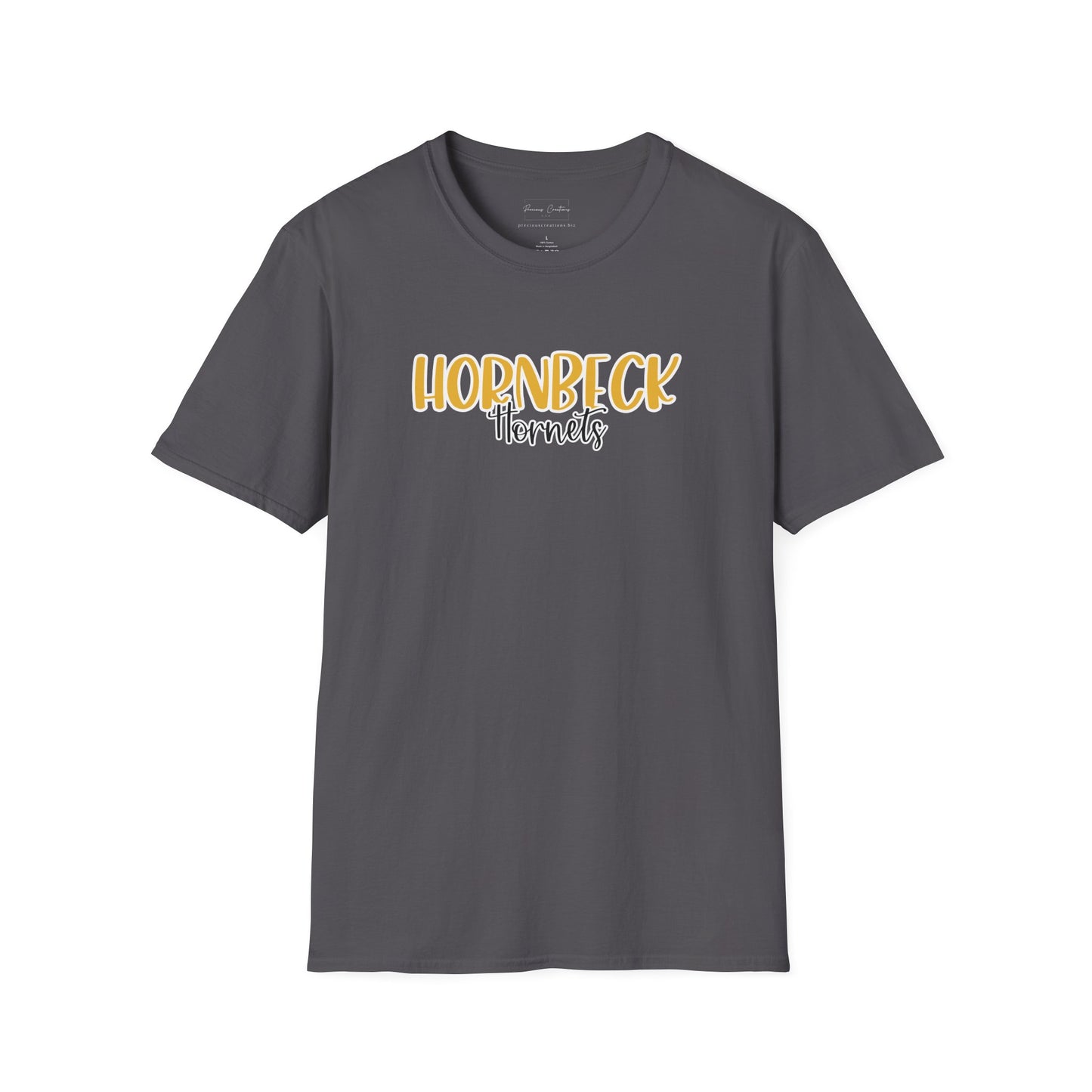 Gildan Hornbeck Hornets Style 2 Unisex Softstyle T-Shirt, Cute Graphic Tee, Team Spirit Shirt, Casual Wear, Gift for Fans