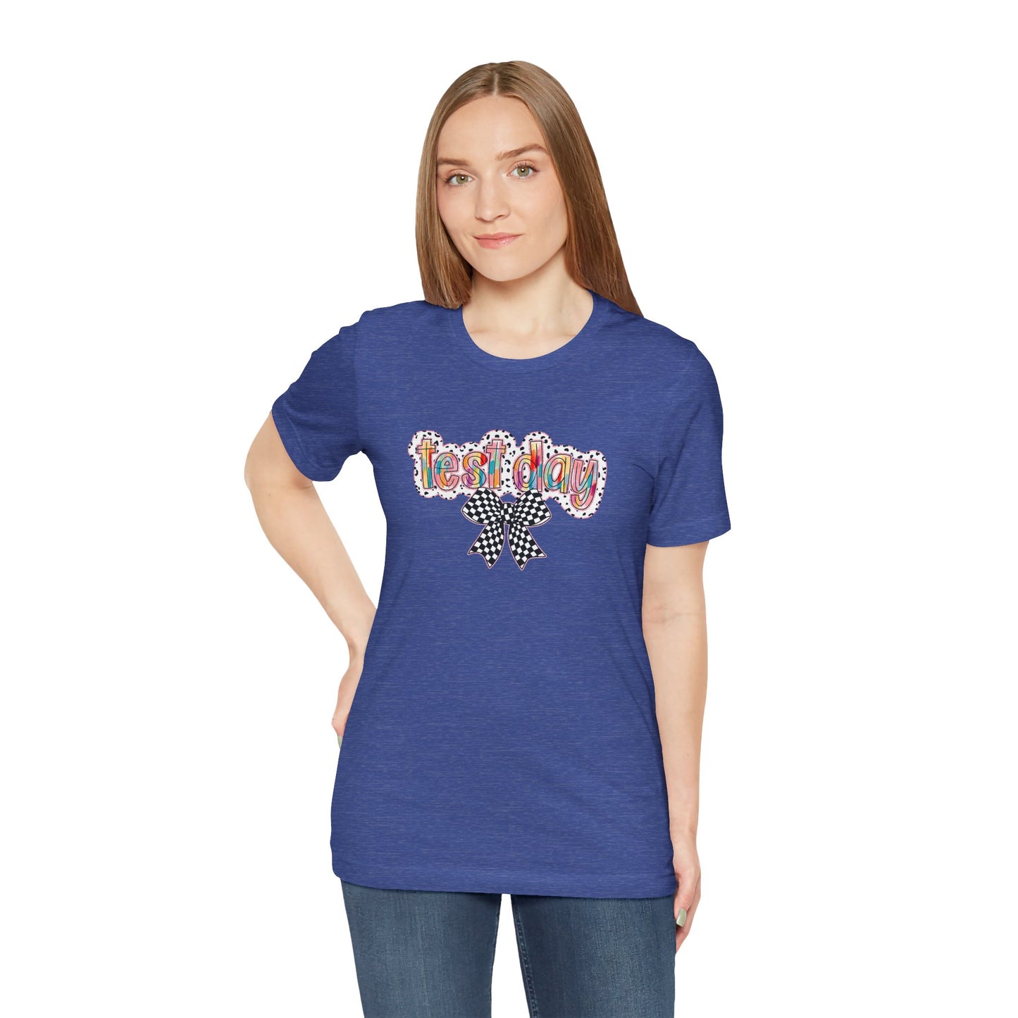 Bella + Canvas Test Day Short Sleeve Tee, Fun Gift, Party Attire, Unisex Shirt, Casual Wear, Summer Style