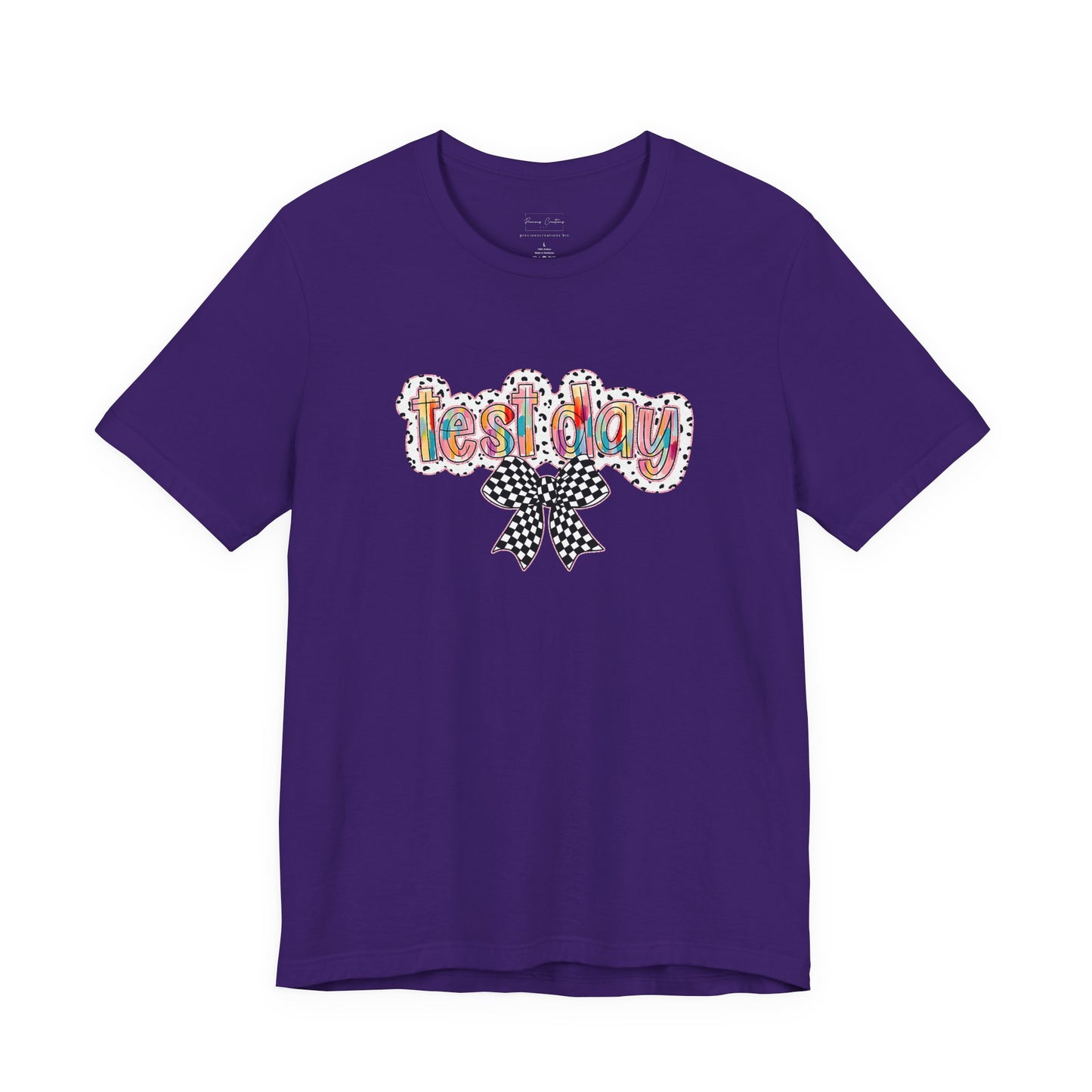 Bella + Canvas Test Day Short Sleeve Tee, Fun Gift, Party Attire, Unisex Shirt, Casual Wear, Summer Style