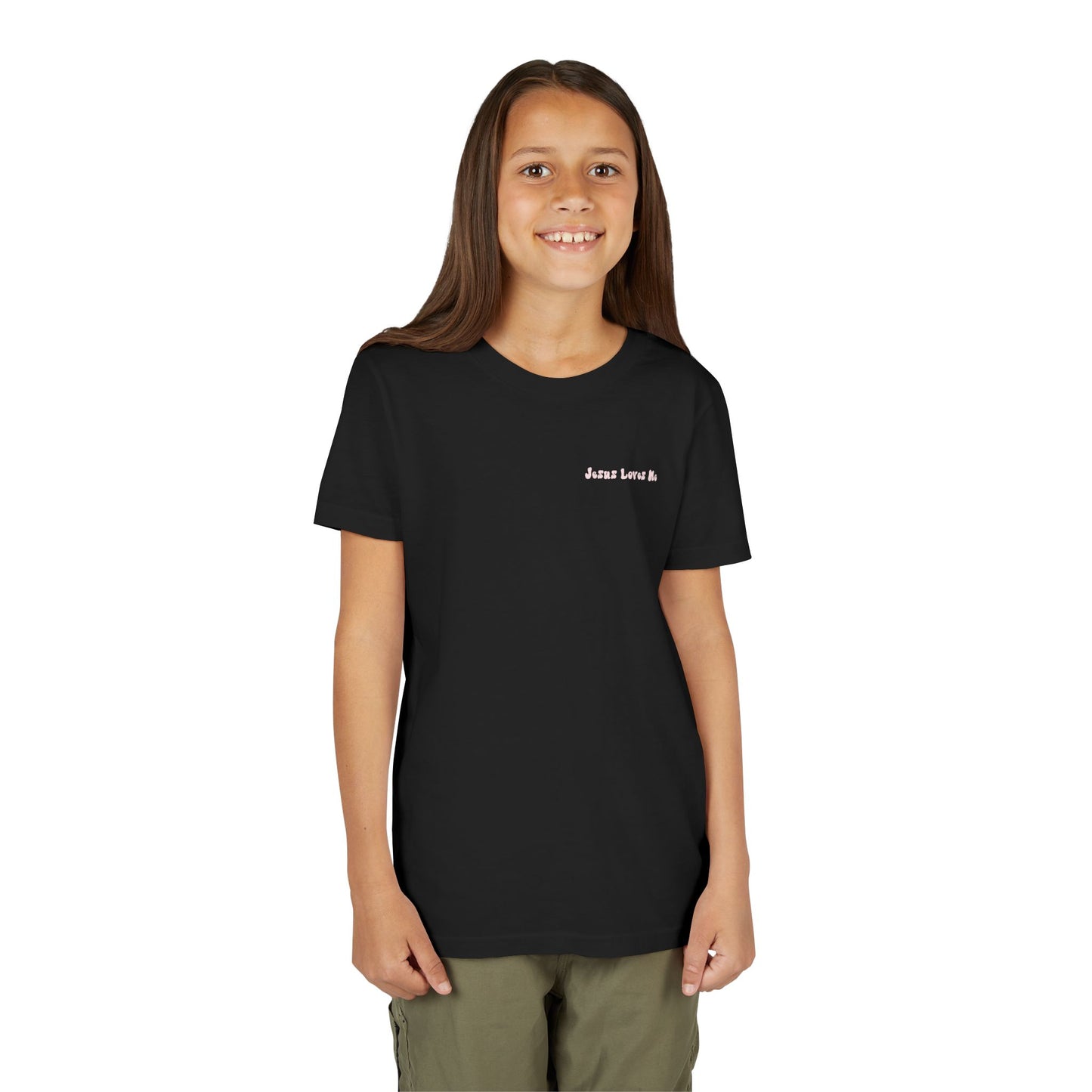Bella + Canvas Jesus Loves Me Youth Tee - Cute Christian Shirt for Kids, Faith-Based Gift, Sunday School Outfit, Birthday Present, Casual Wear