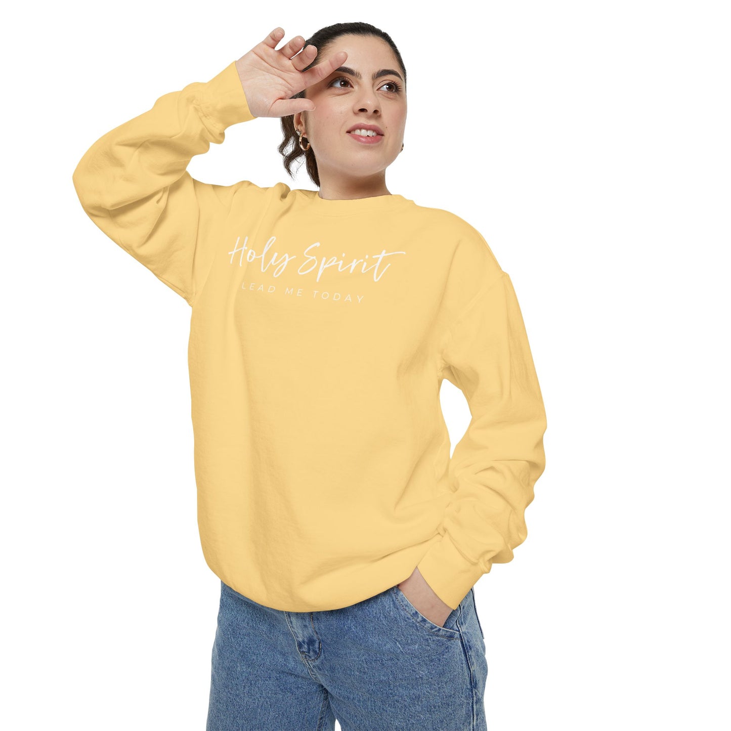 Comfort Colors Holy Spirit Sweatshirt, Spiritual Clothing, Faith-Based Apparel, Cozy Gift for Believers, Comfortable Everyday Wear