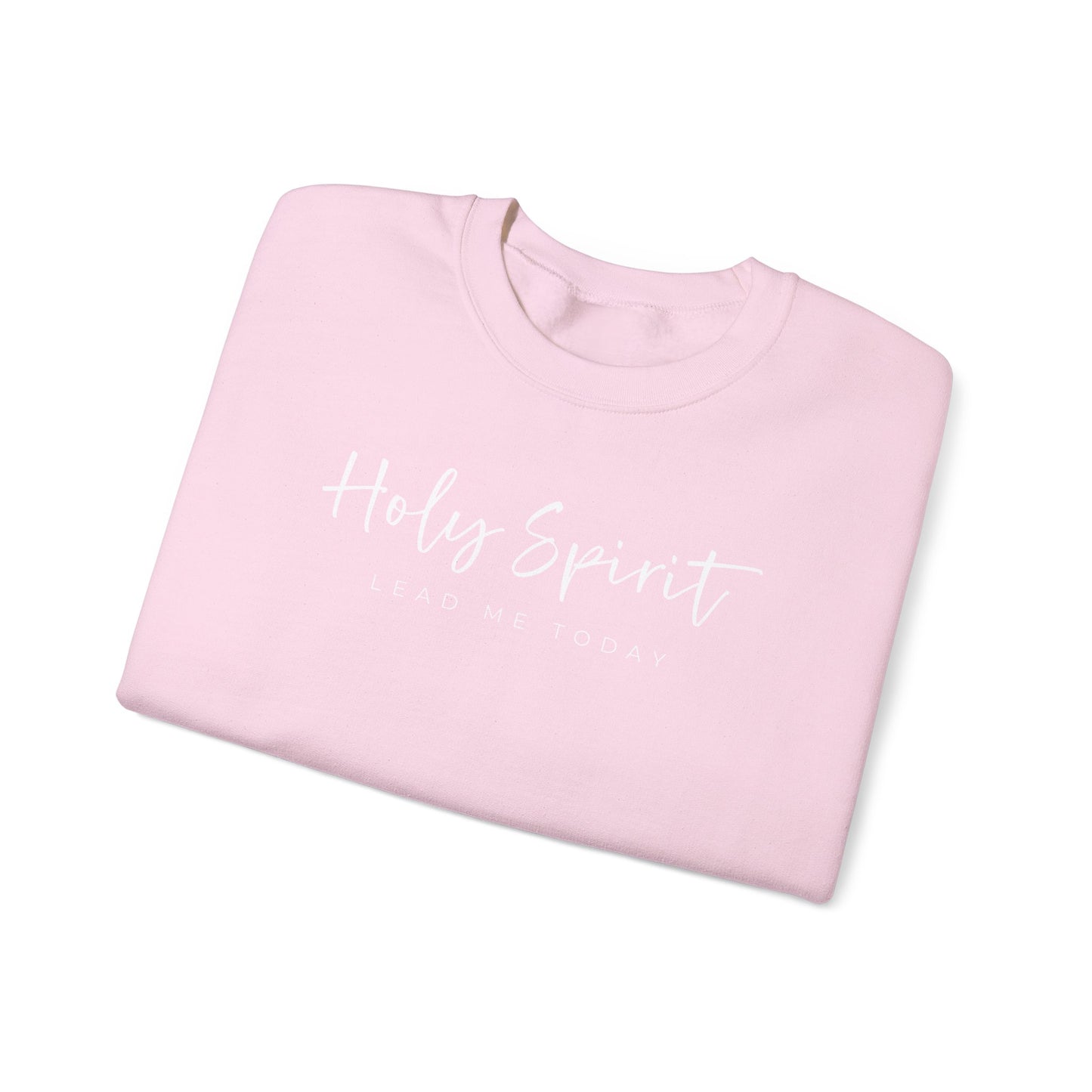 Gildan Comfortable Unisex Crewneck Sweatshirt - "Holy Spirit Lead Me Today" - Faithful Gift, Cozy Wear, Inspirational Apparel, Spiritual [...]