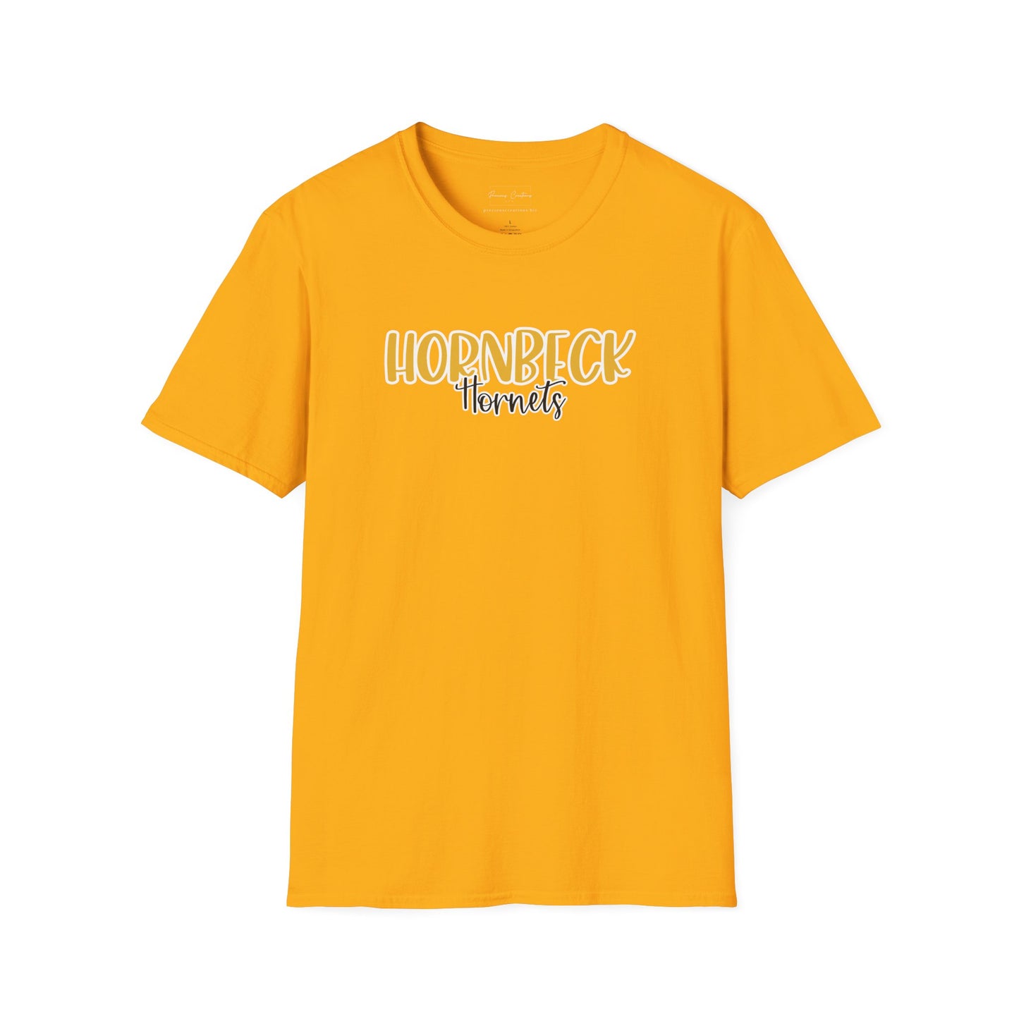 Gildan Hornbeck Hornets Style 2 Unisex Softstyle T-Shirt, Cute Graphic Tee, Team Spirit Shirt, Casual Wear, Gift for Fans
