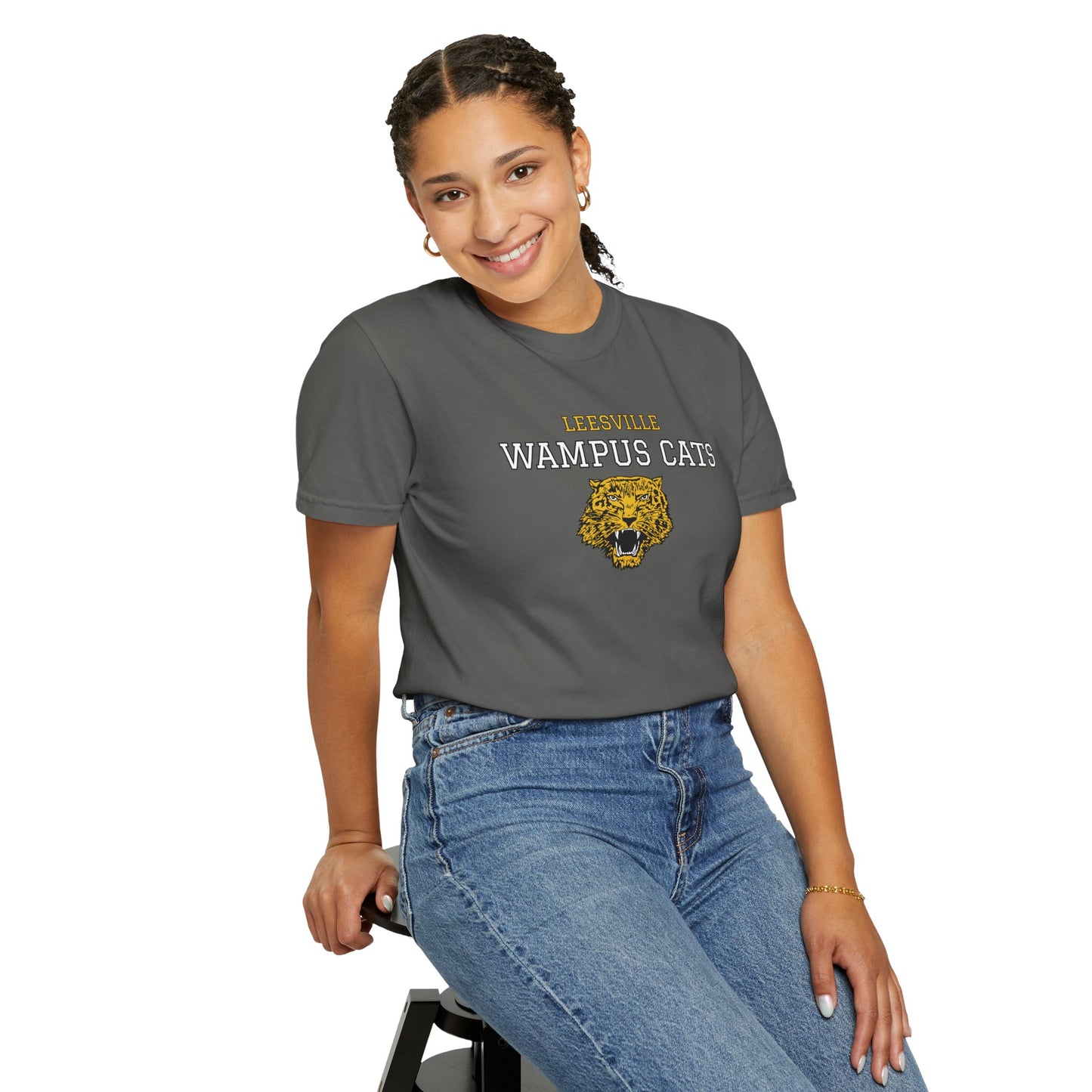 Comfort Colors Wampus Cats Unisex Garment-Dyed T-shirt, School Spirit Tee, Casual Wear, Unique Gift, School Apparel, Fan Merchandise