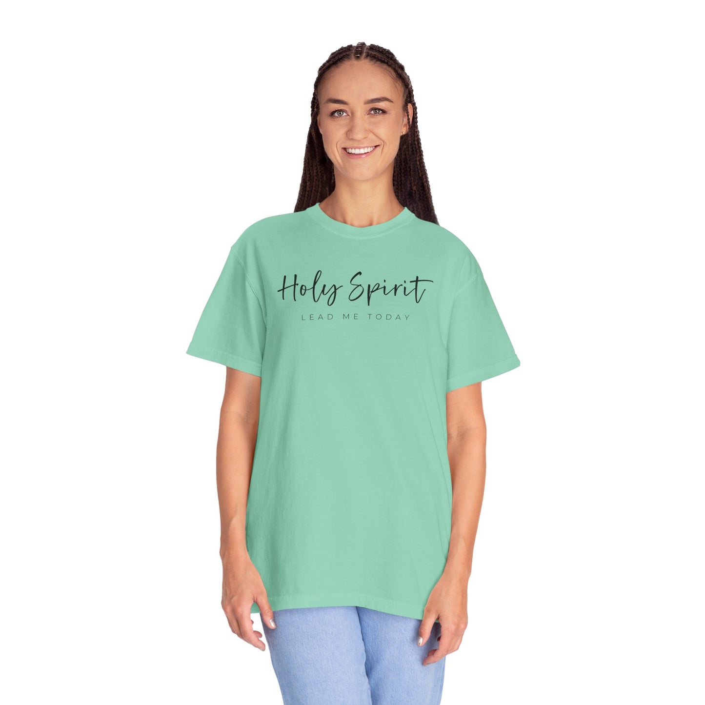 Comfort Colors Holy Spirit Unisex Garment-Dyed T-Shirt - Faith-Based Apparel for Everyday Wear, Spiritual Gift, Christian Tee, Inspirational Clothing