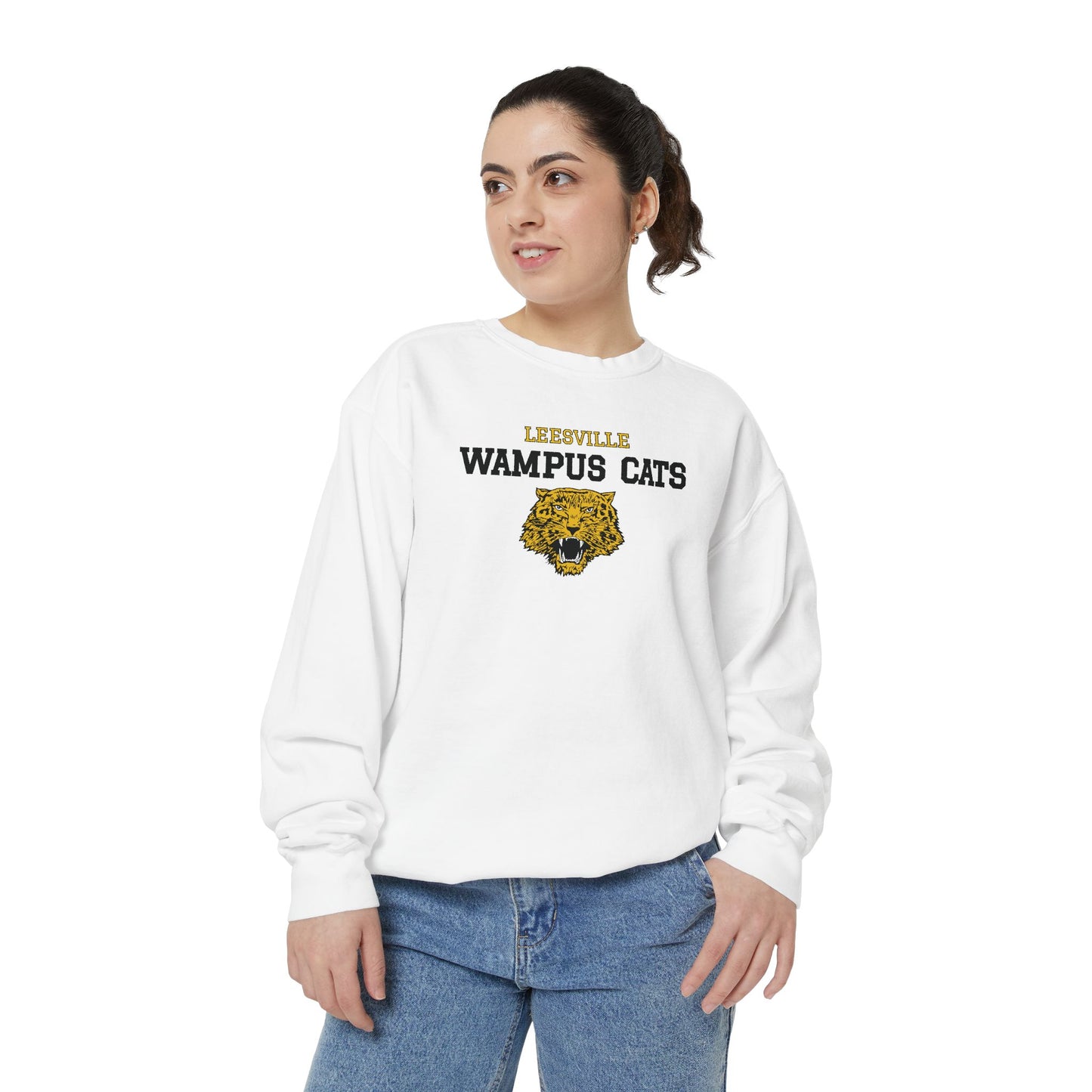 Leesville Wampus Cats Sweatshirt, Cozy Unisex Crewneck, School Spirit Apparel, Sports Team Gift, Casual Wear for All Occasions