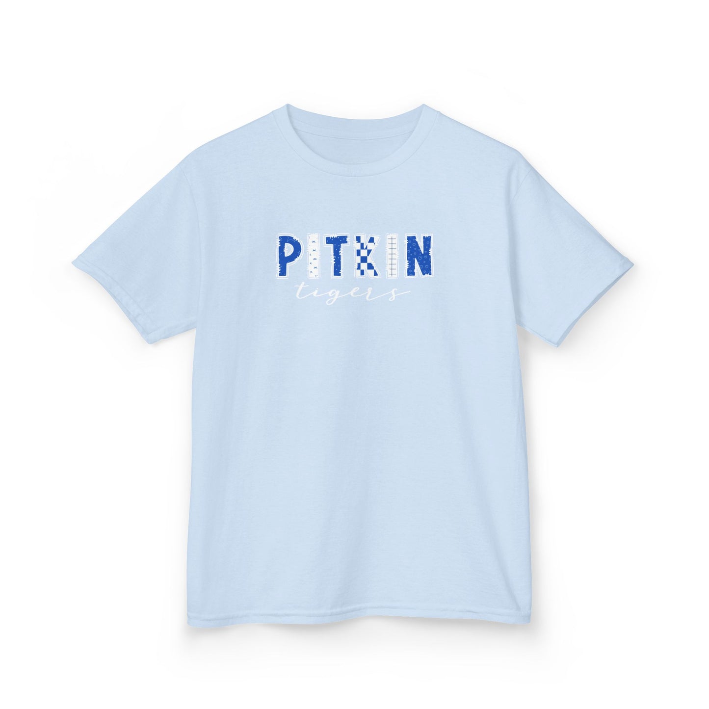 Gildan Kids Heavy Cotton Tee with Pitkin Tigers Design, Cute Children's T-Shirt, School Spirit Apparel, Gift for Young Fans, Sporty Kids Wear
