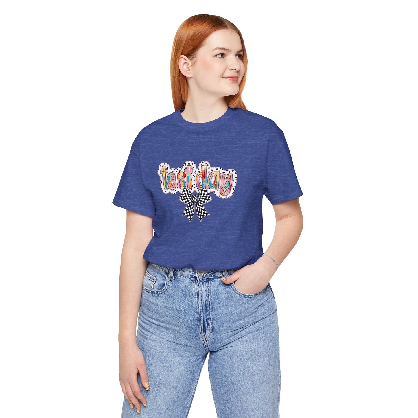 Bella + Canvas Test Day Short Sleeve Tee, Fun Gift, Party Attire, Unisex Shirt, Casual Wear, Summer Style