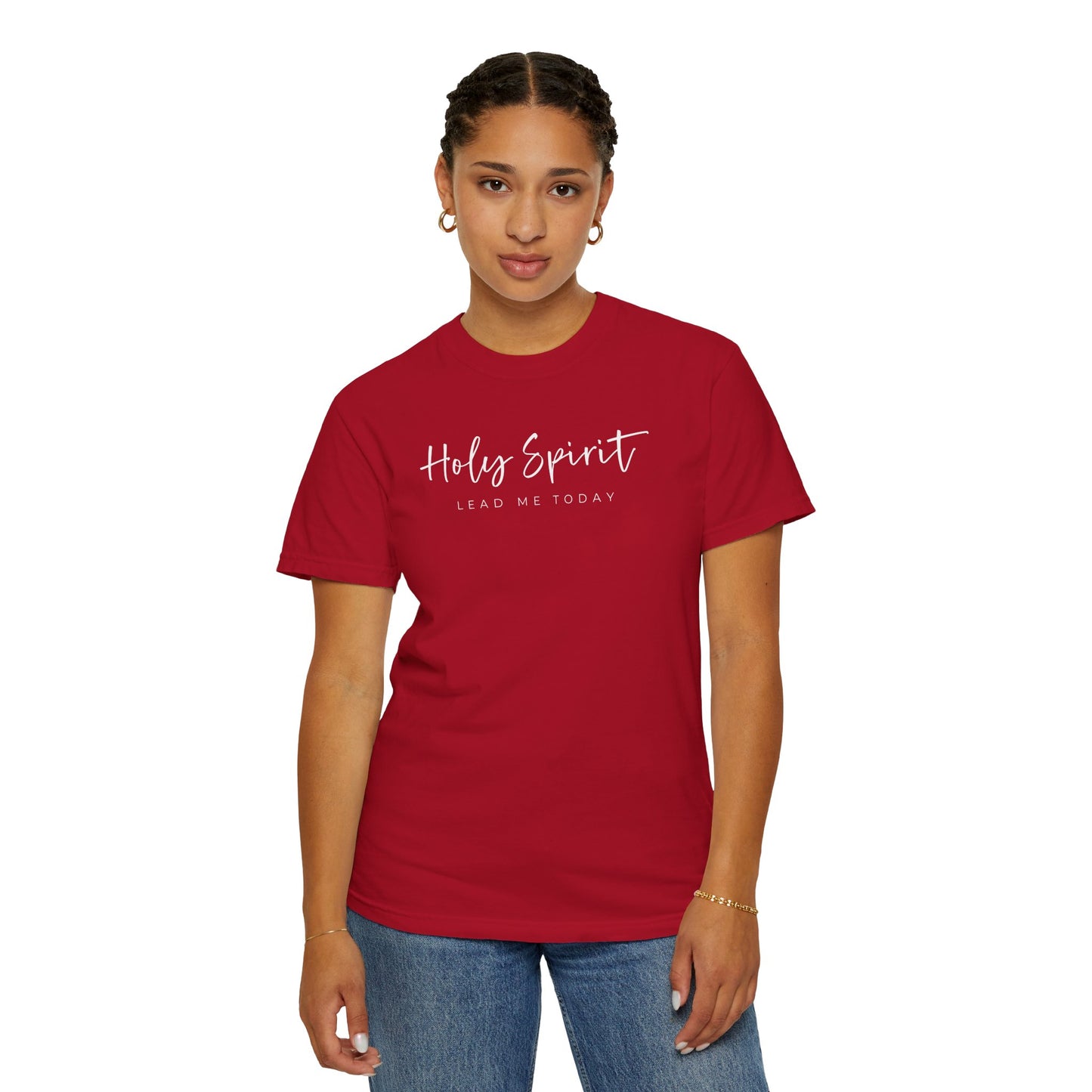 Comfort Colors Holy Spirit Unisex Garment-Dyed T-Shirt - Faith-Based Apparel for Everyday Wear, Spiritual Gift, Christian Tee, Inspirational Clothing
