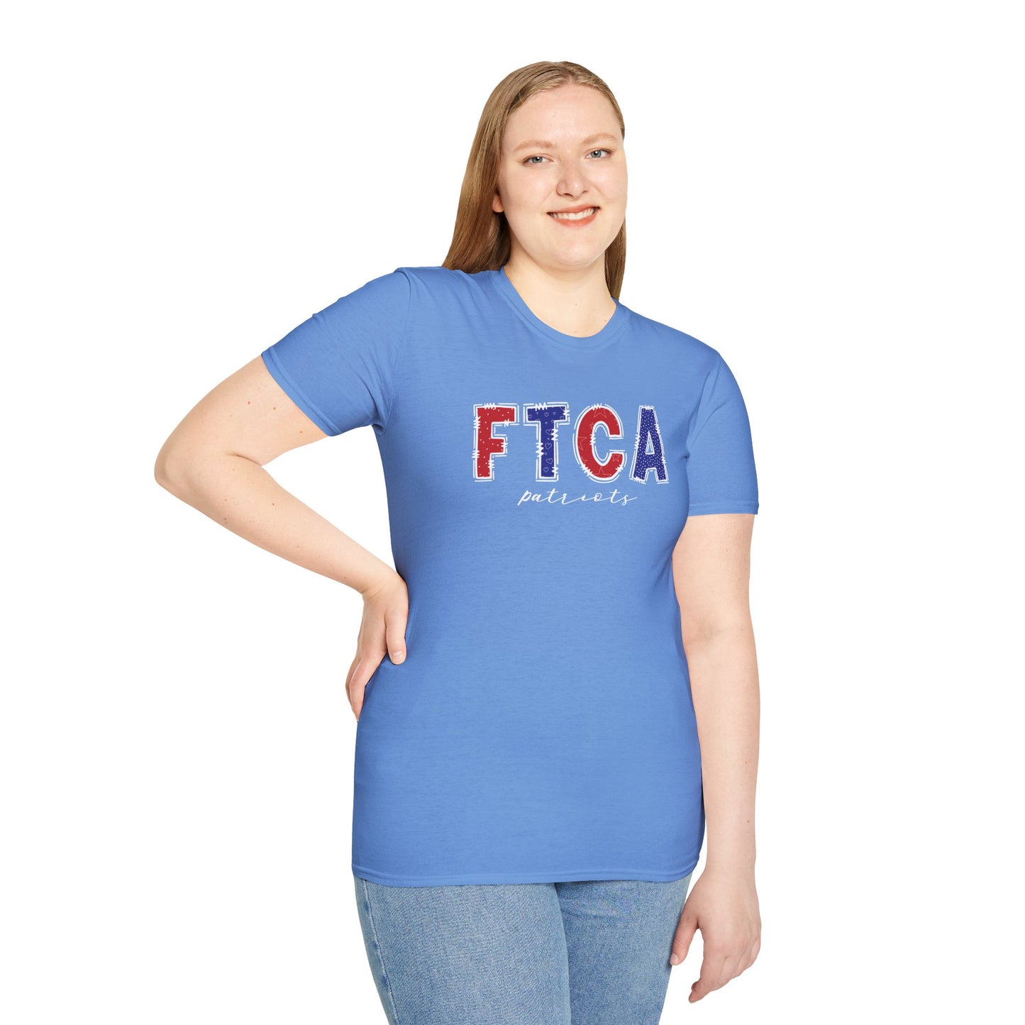 Gildan Faith Training Christian Academy Patriots Unisex Softstyle T-Shirt, Cute Graphic Tee, Team Spirit Shirt, Casual Wear, Gift for Fans