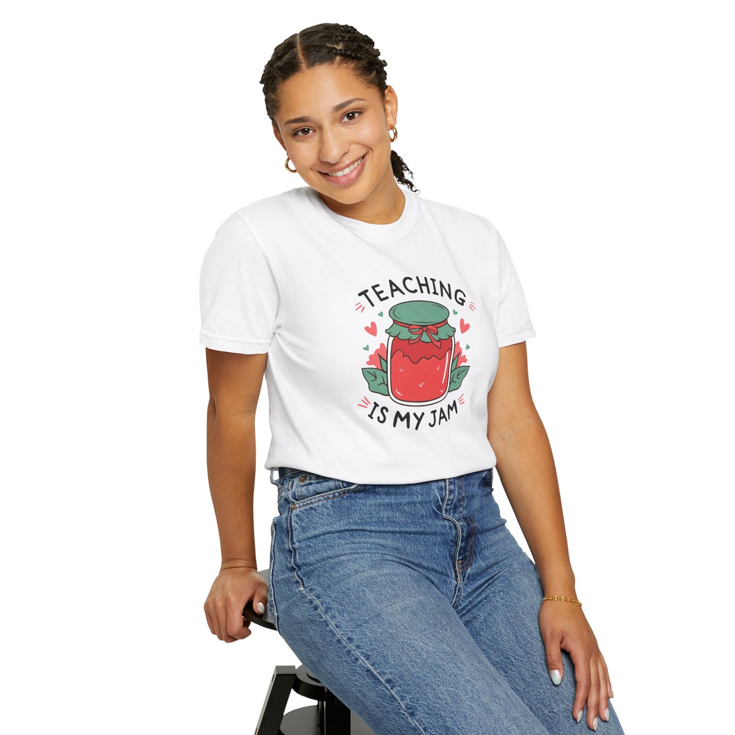 Comfort Colors Unisex Teaching is my Jam T-Shirt - Perfect for Teachers, Back to School, Gifts, Classroom Apparel, Casual Wear