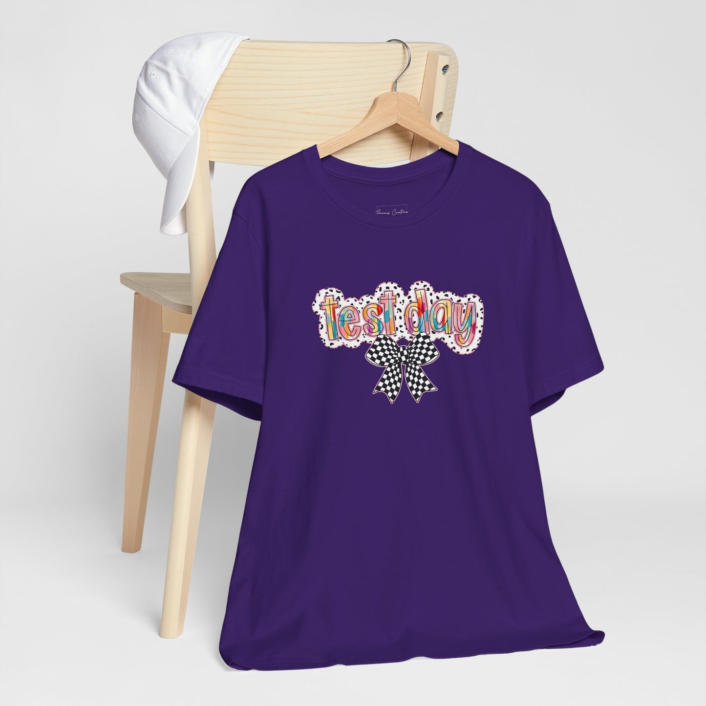 Bella + Canvas Test Day Short Sleeve Tee, Fun Gift, Party Attire, Unisex Shirt, Casual Wear, Summer Style