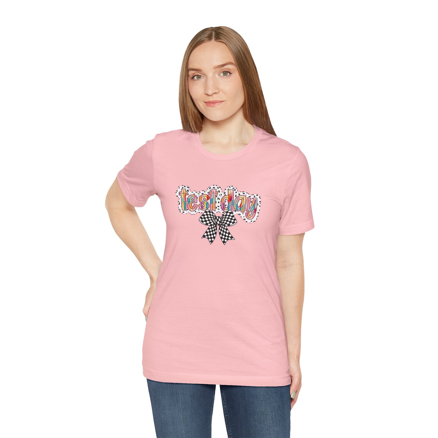 Bella + Canvas Test Day Short Sleeve Tee, Fun Gift, Party Attire, Unisex Shirt, Casual Wear, Summer Style