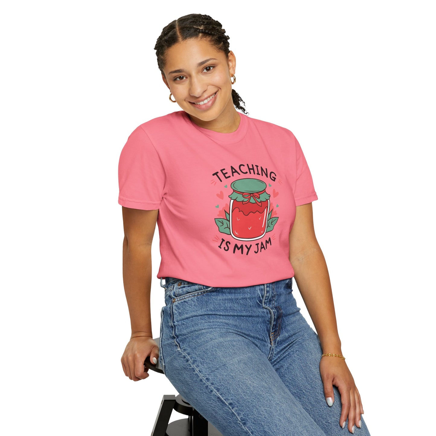 Comfort Colors Unisex Teaching is my Jam T-Shirt - Perfect for Teachers, Back to School, Gifts, Classroom Apparel, Casual Wear