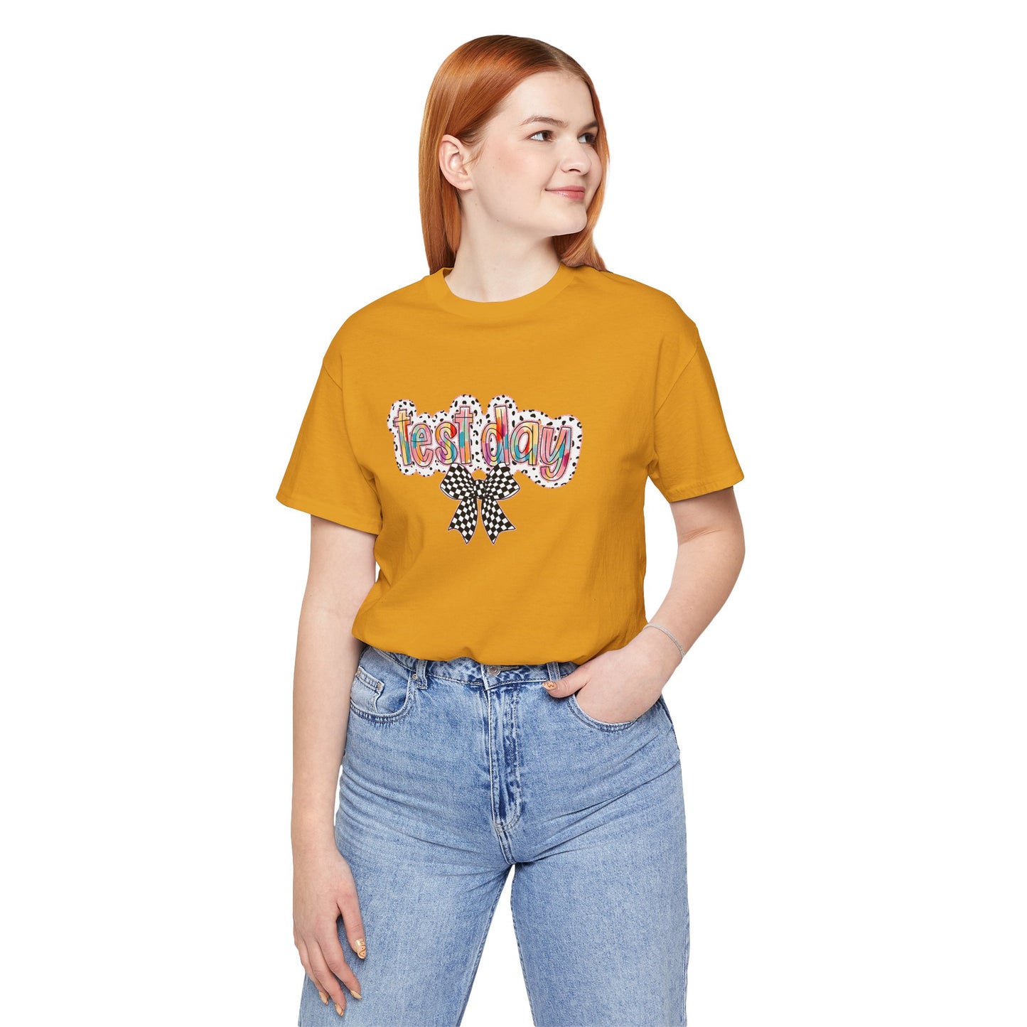 Bella + Canvas Test Day Short Sleeve Tee, Fun Gift, Party Attire, Unisex Shirt, Casual Wear, Summer Style