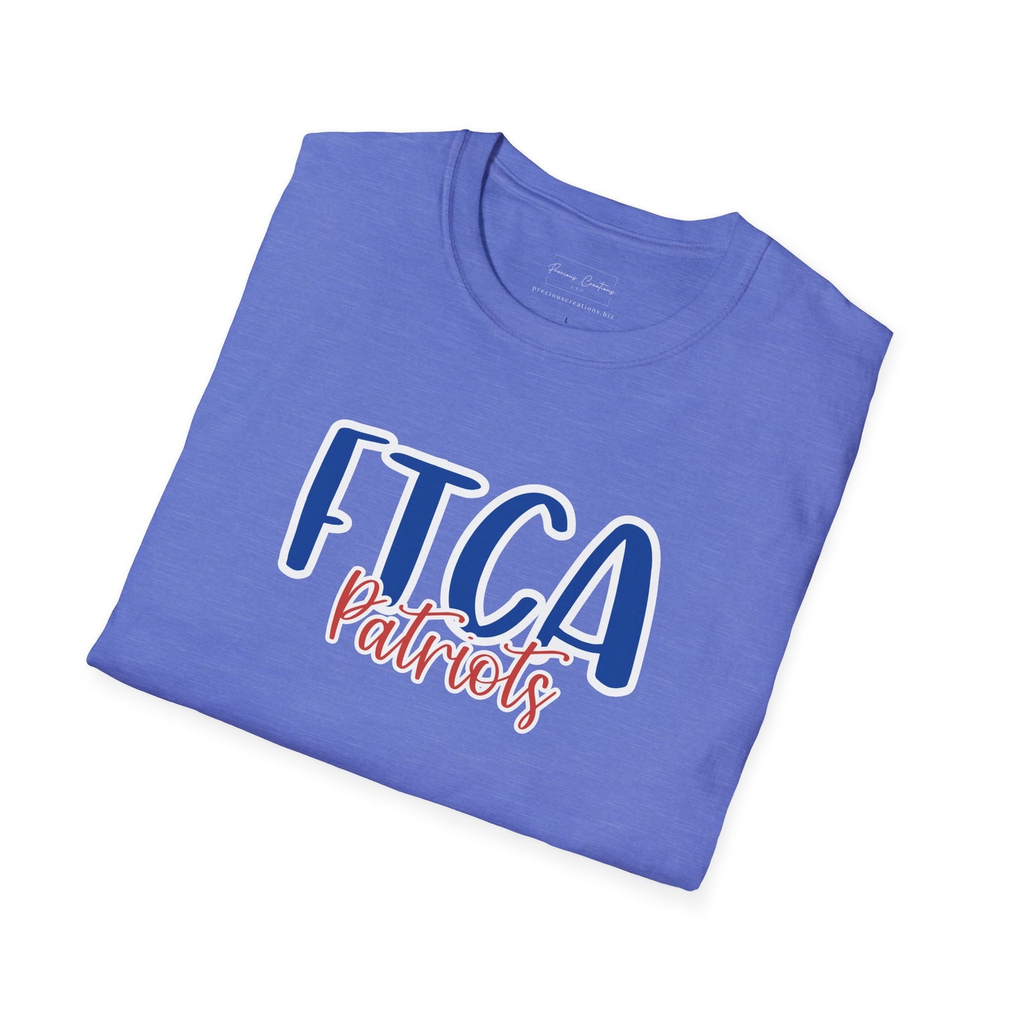 Gildan Faith Training Christian Academy Patriots Style 2 Unisex Softstyle T-Shirt, Cute Graphic Tee, Team Spirit Shirt, Casual Wear, Gift for Fans