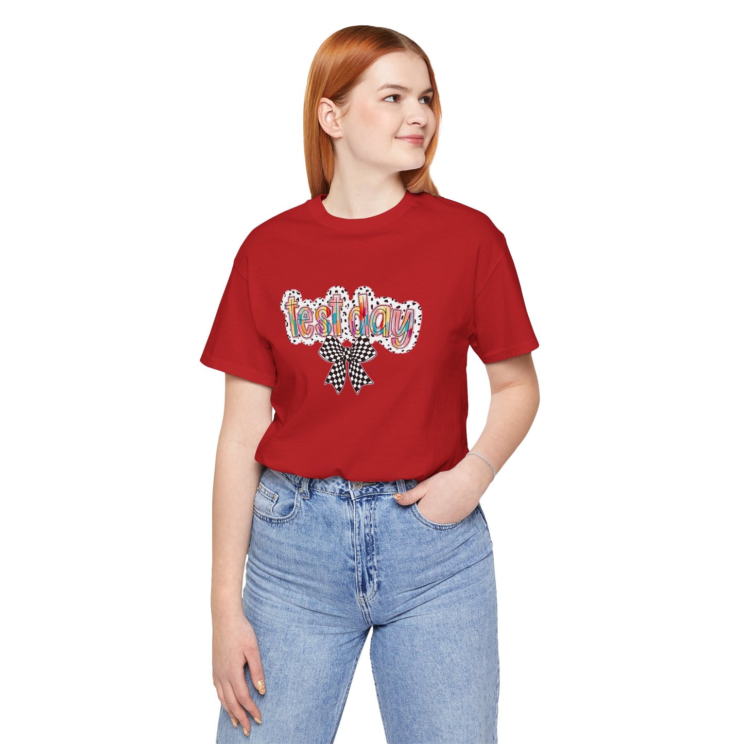 Bella + Canvas Test Day Short Sleeve Tee, Fun Gift, Party Attire, Unisex Shirt, Casual Wear, Summer Style
