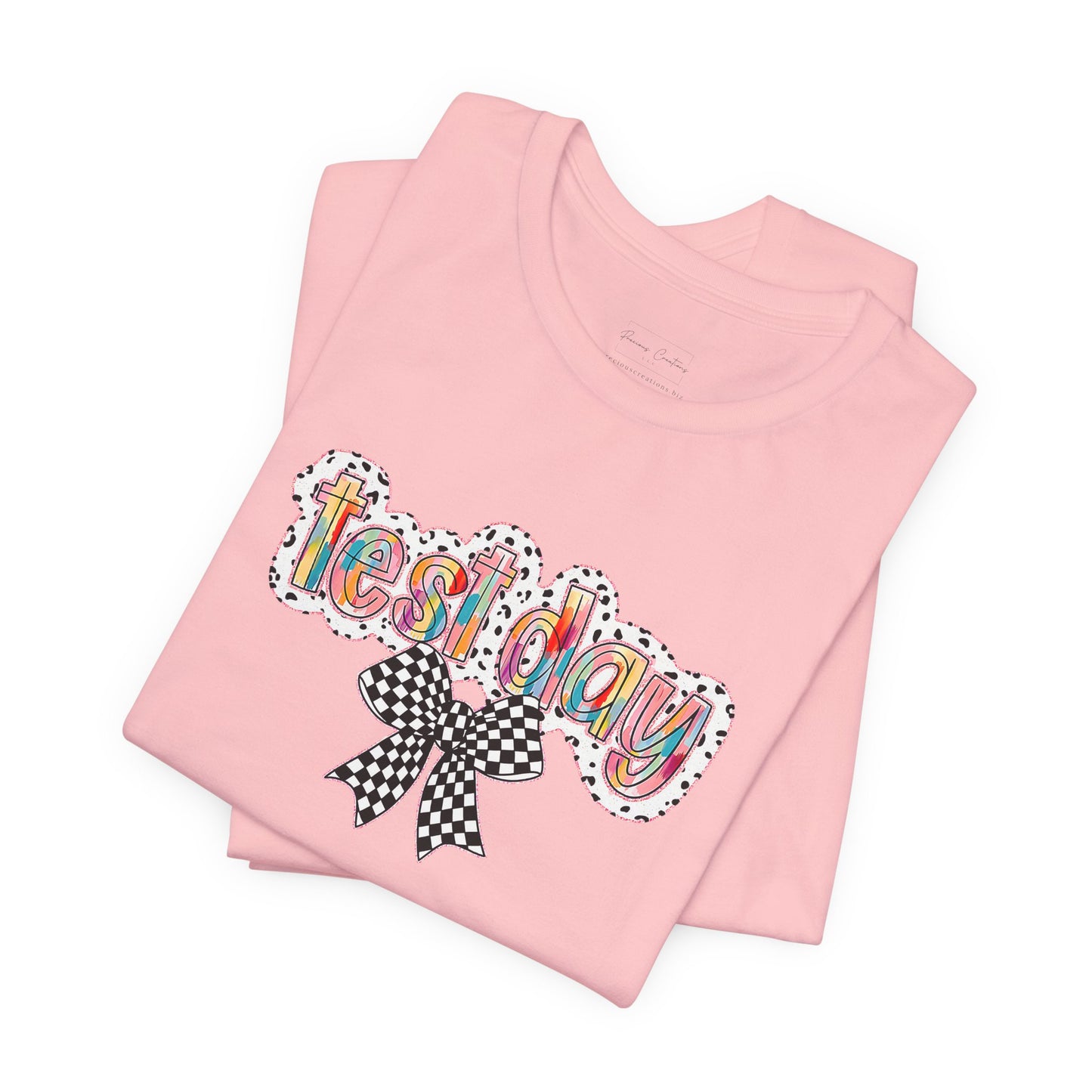 Bella + Canvas Test Day Short Sleeve Tee, Fun Gift, Party Attire, Unisex Shirt, Casual Wear, Summer Style