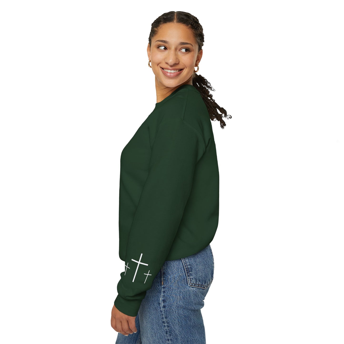 Gildan Make Heaven Crowded Minimalist Inspirational Crewneck Sweatshirt | Unisex, Cozy Fashion, Gift for Her, Casual Wear, Comfort Sweatshirt