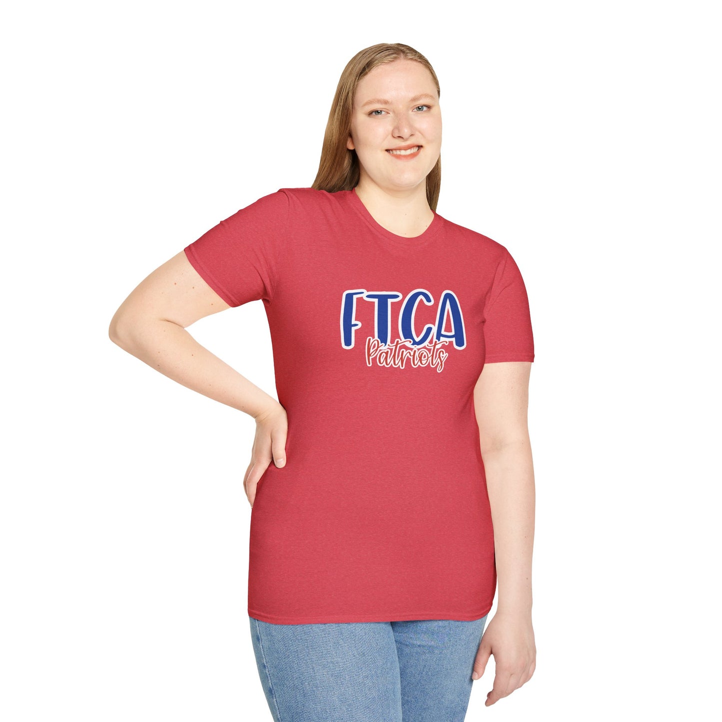 Gildan Faith Training Christian Academy Patriots Style 2 Unisex Softstyle T-Shirt, Cute Graphic Tee, Team Spirit Shirt, Casual Wear, Gift for Fans
