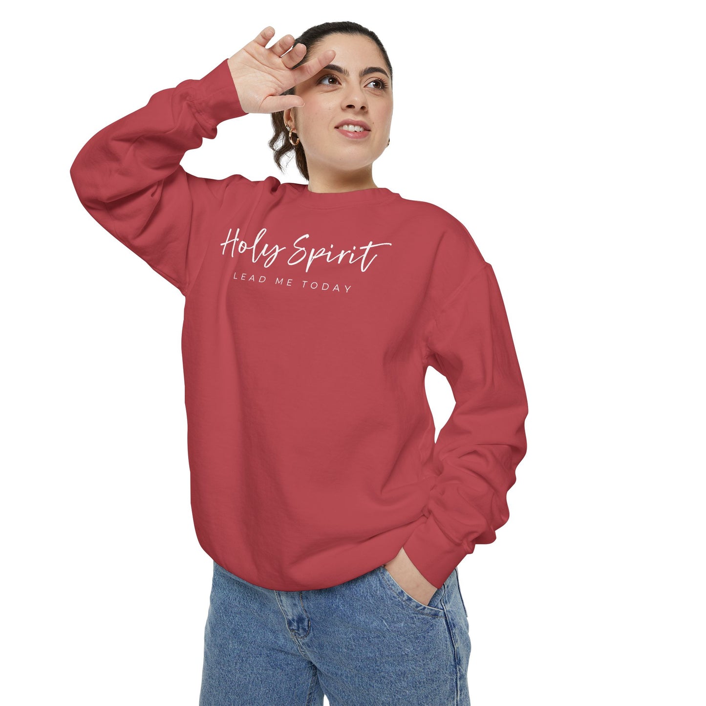 Comfort Colors Holy Spirit Sweatshirt, Spiritual Clothing, Faith-Based Apparel, Cozy Gift for Believers, Comfortable Everyday Wear