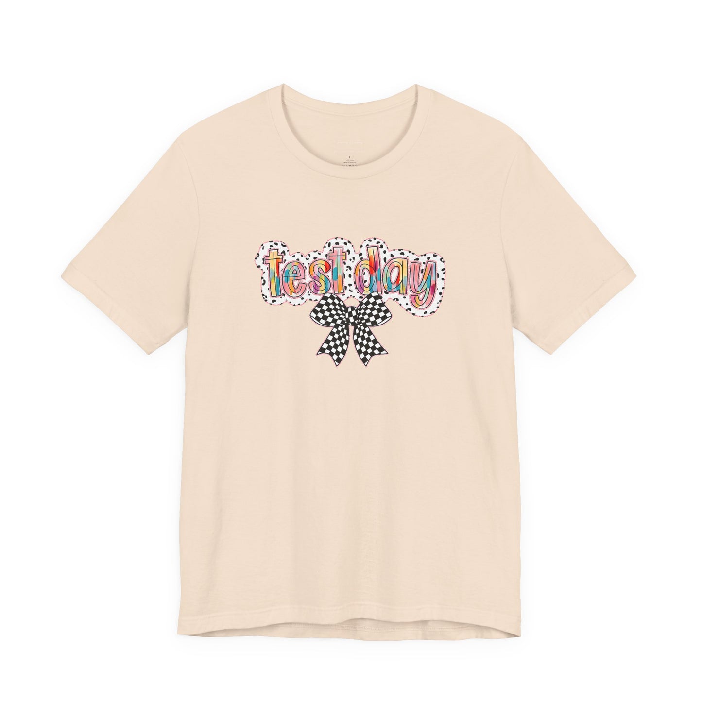 Bella + Canvas Test Day Short Sleeve Tee, Fun Gift, Party Attire, Unisex Shirt, Casual Wear, Summer Style